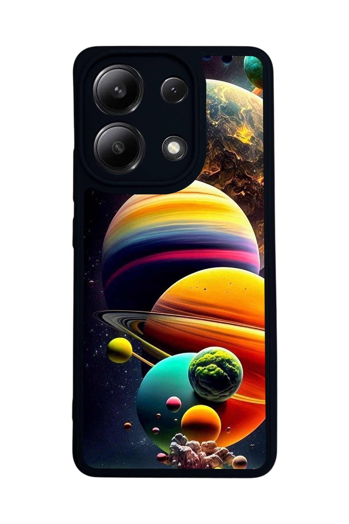 BGAKSESUAR Xiaomi Redmi Note 13 4G Uyumlu Mat Siyah Kılıf – Yumuşak Silikon, Koruyucu, Şok Emici Kapak