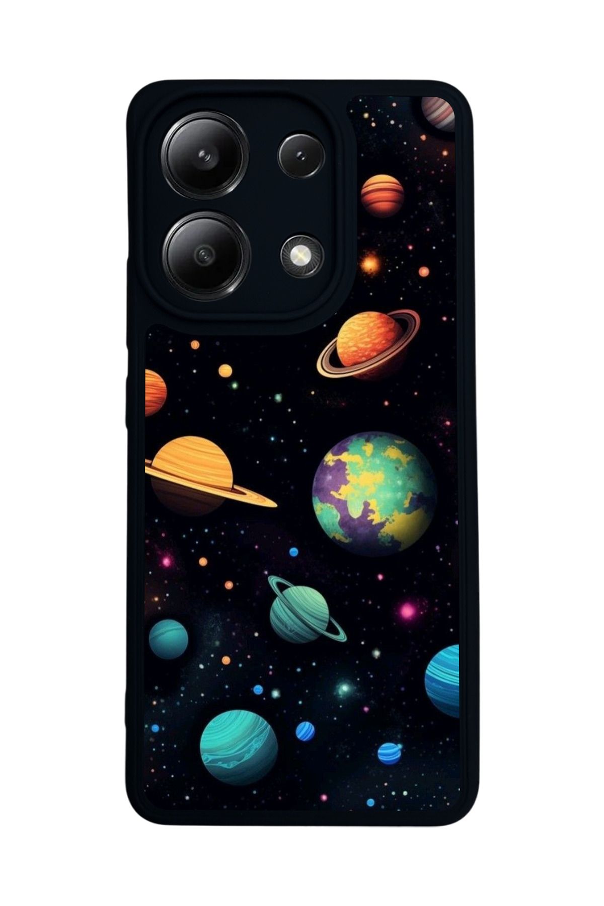 BGAKSESUAR Xiaomi Redmi Note 13 4G Uyumlu Mat Siyah Kılıf – Yumuşak Silikon, Koruyucu, Şok Emici Kapak