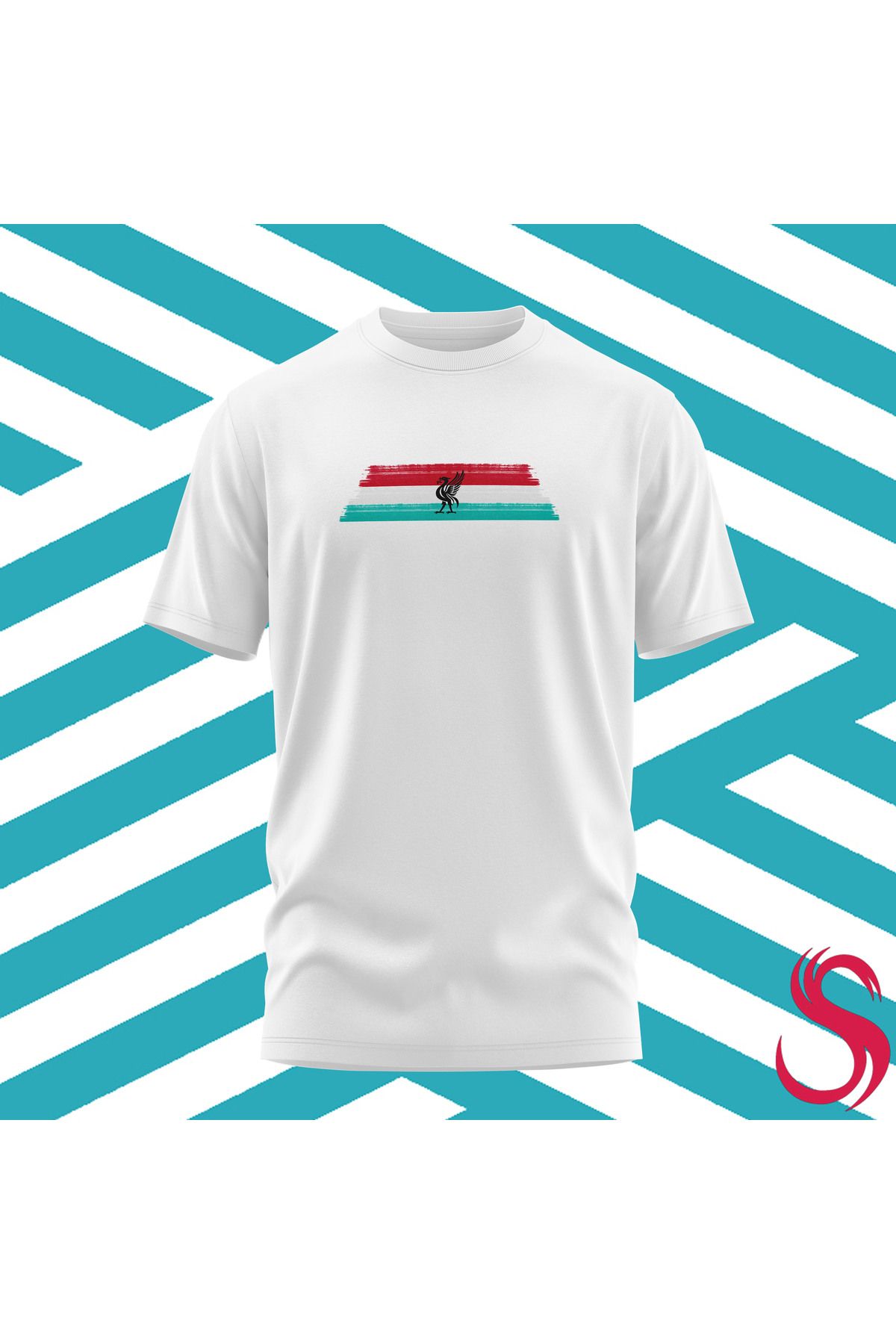 Scudetto T-Shirt Liverpool Brushstripe Unisex Tişört
