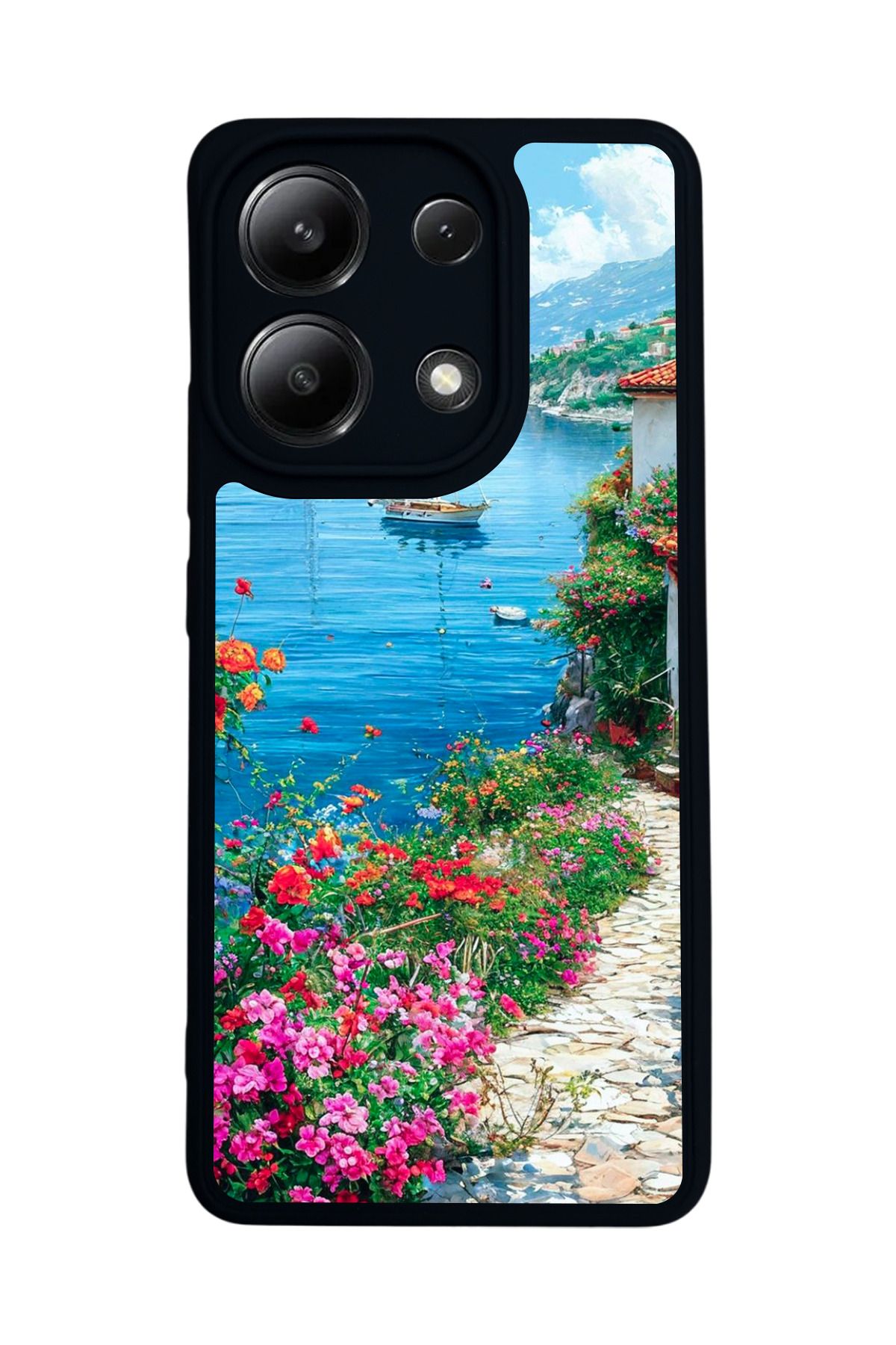 BGAKSESUAR Xiaomi Redmi Note 13 4G Uyumlu Mat Siyah Kılıf – Yumuşak Silikon, Koruyucu, Şok Emici Kapak