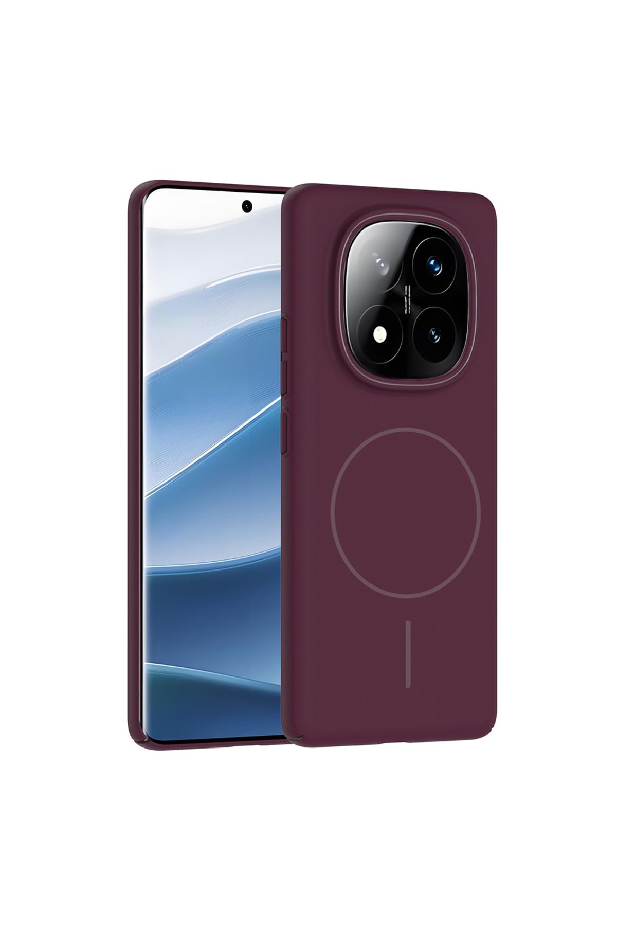 MMPSHOP Xiaomi Redmi Note 14 Pro 4G Uyumlu Magsafe Özellikli Pürüzsüz Yüzey Sert Pc Silikon Kılıf