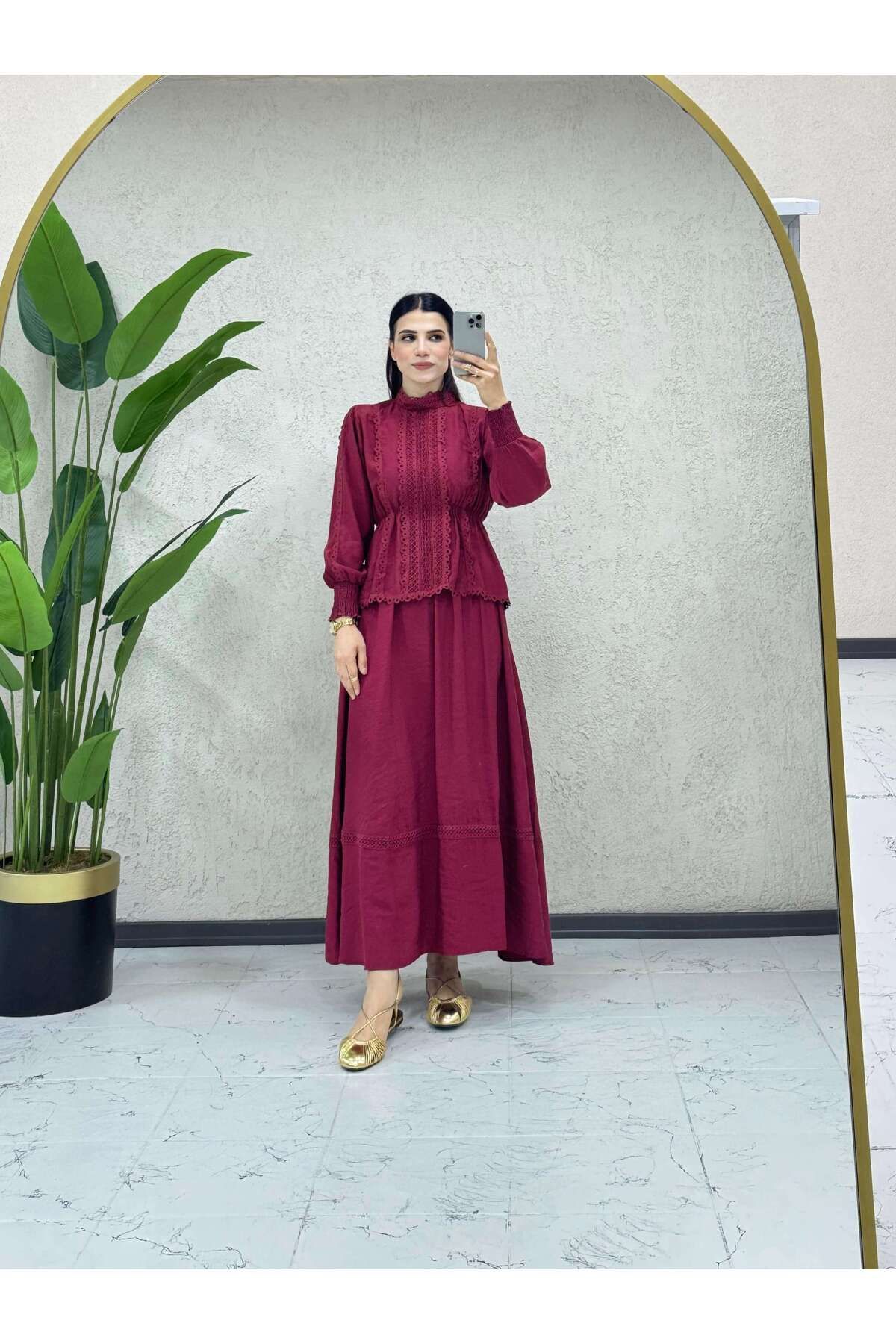 AlmiraTesettür Miss Fisto Etekli Takım