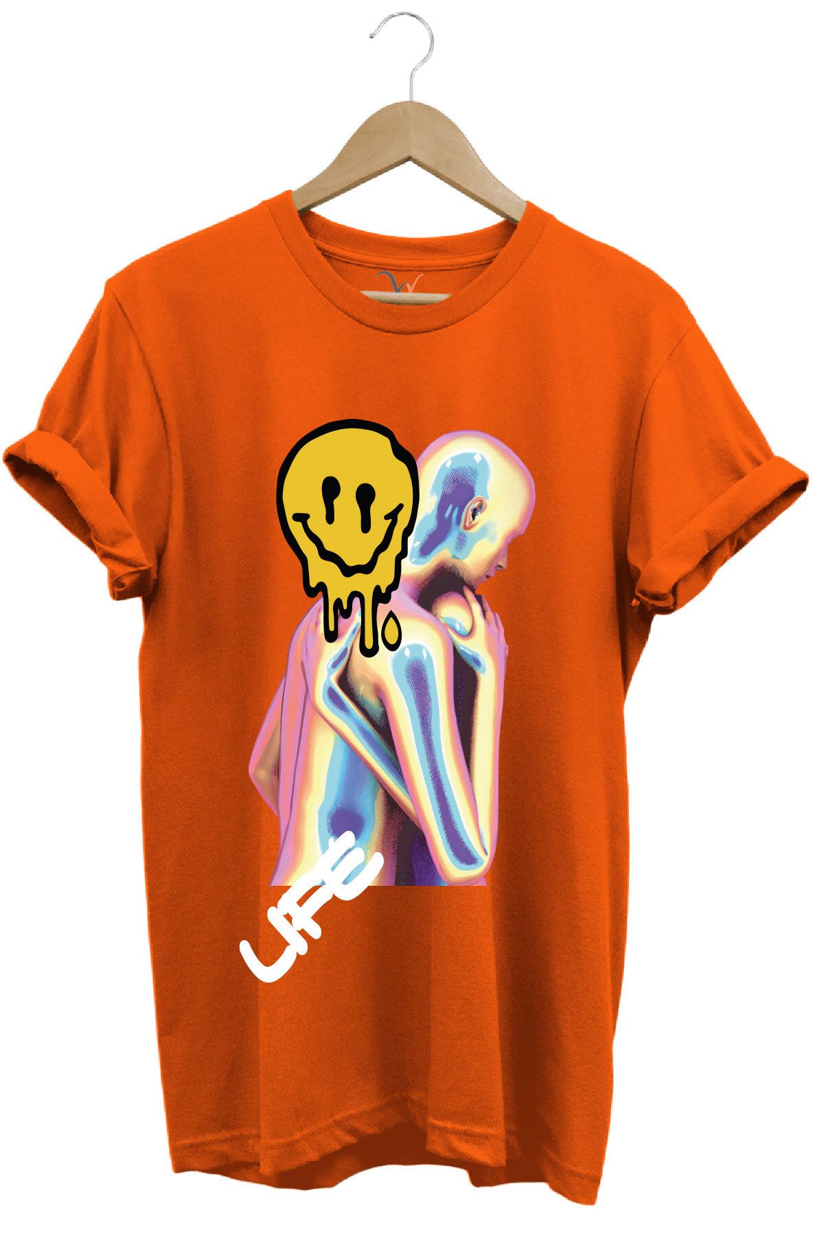 onsrawear Yaşam ve Çöküş %100 Pamuk Basic T-shirt
