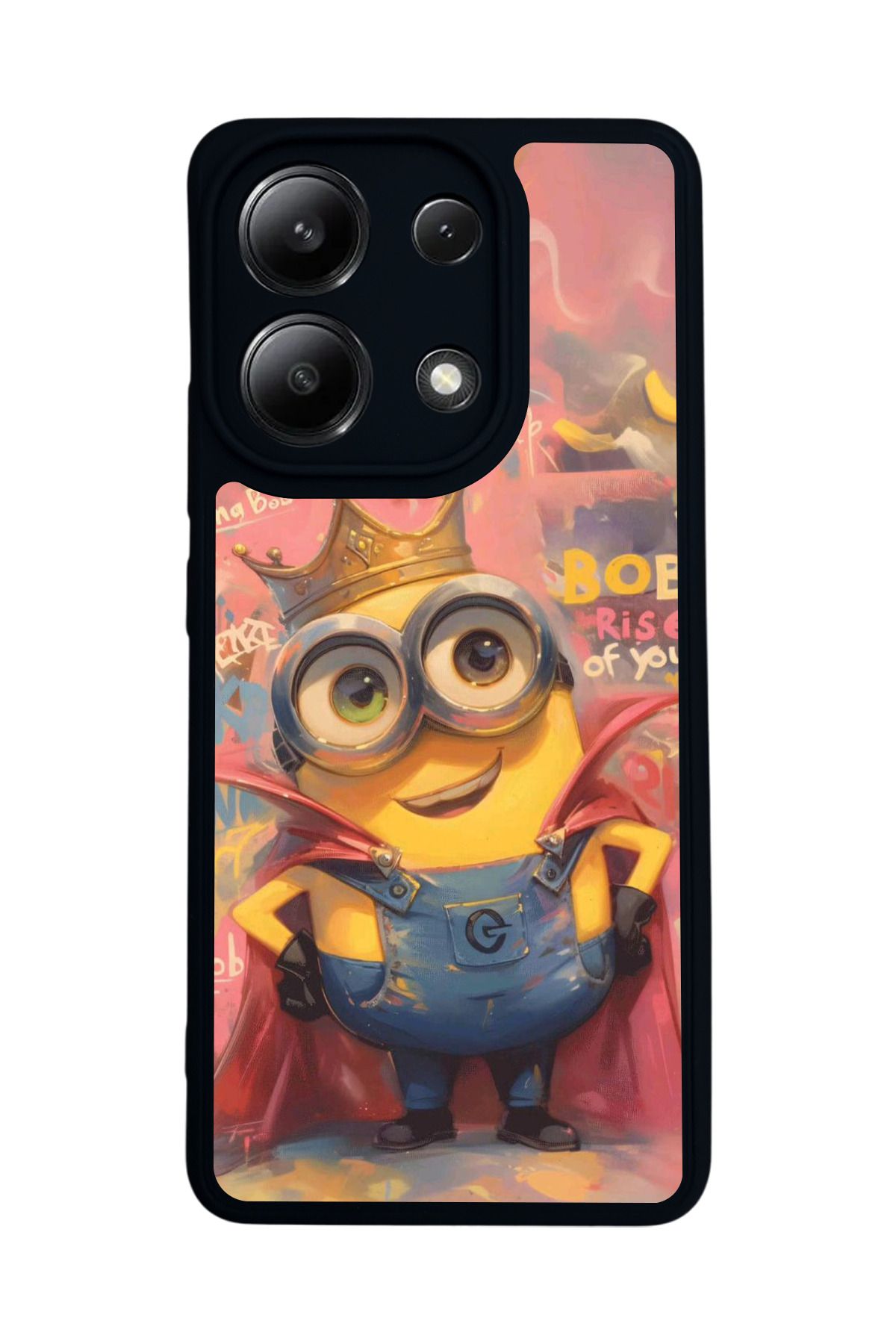 BGAKSESUAR Xiaomi Redmi Note 13 4G Uyumlu Mat Siyah Kılıf – Yumuşak Silikon, Koruyucu, Şok Emici Kapak