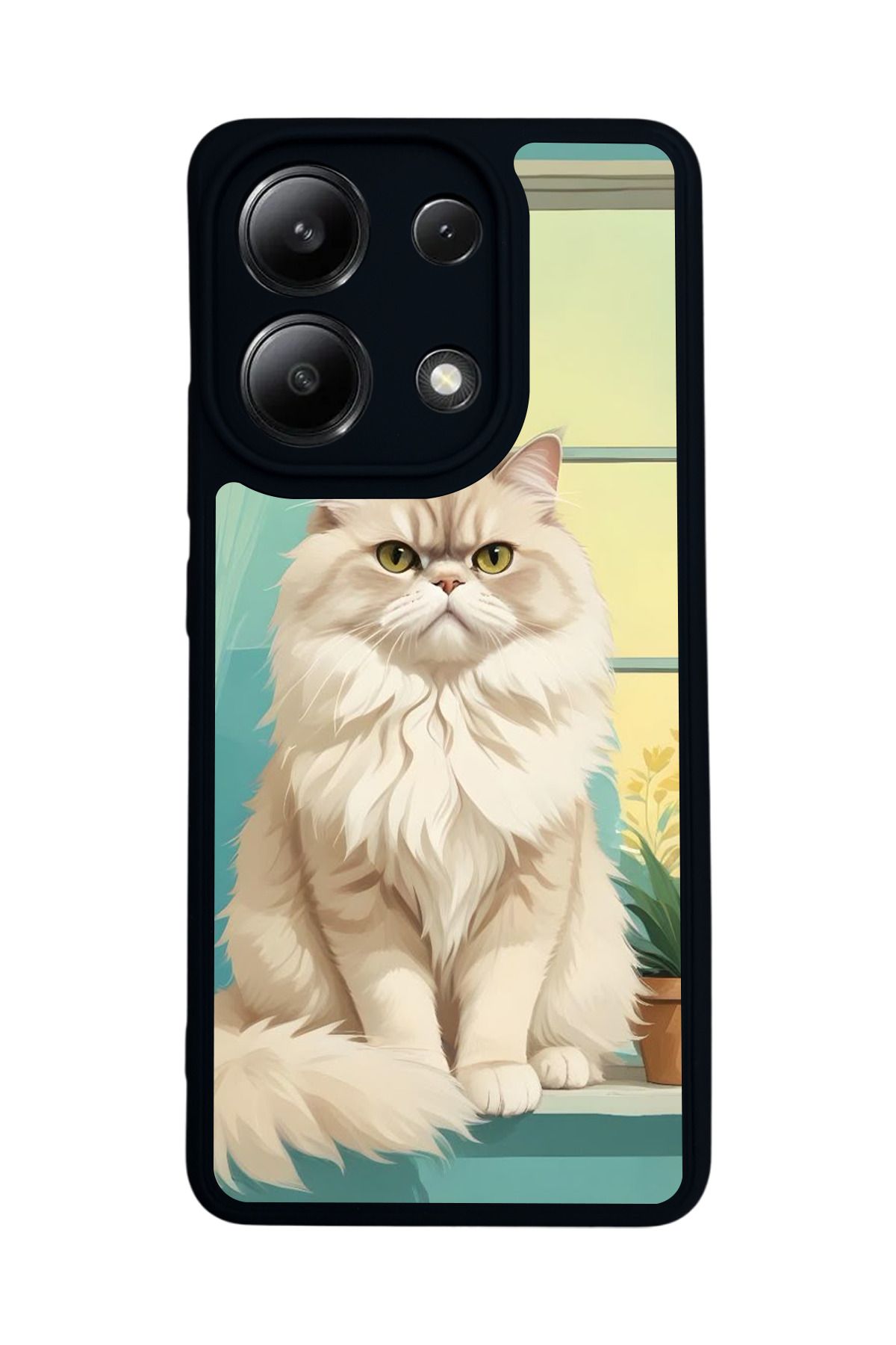 BGAKSESUAR Xiaomi Redmi Note 13 4G Uyumlu Mat Siyah Kılıf – Yumuşak Silikon, Koruyucu, Şok Emici Kapak