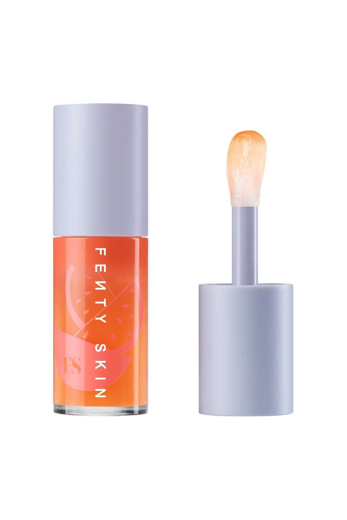 Fenty Skin Fenty Treatz - Kuru Dudaklar için Jojoba Yağı İçeren Nemlendirici Dudak Yağı Kalahari Melon (5,6 ml)