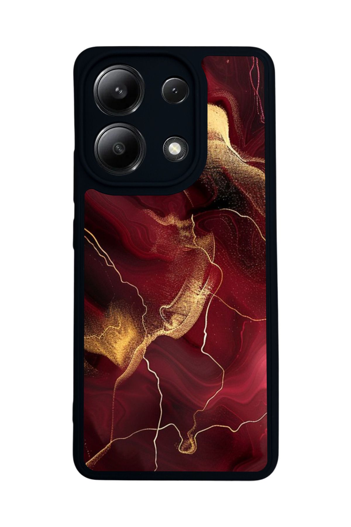 BGAKSESUAR Xiaomi Redmi Note 13 4G Uyumlu Mat Siyah Kılıf – Yumuşak Silikon, Koruyucu, Şok Emici Kapak