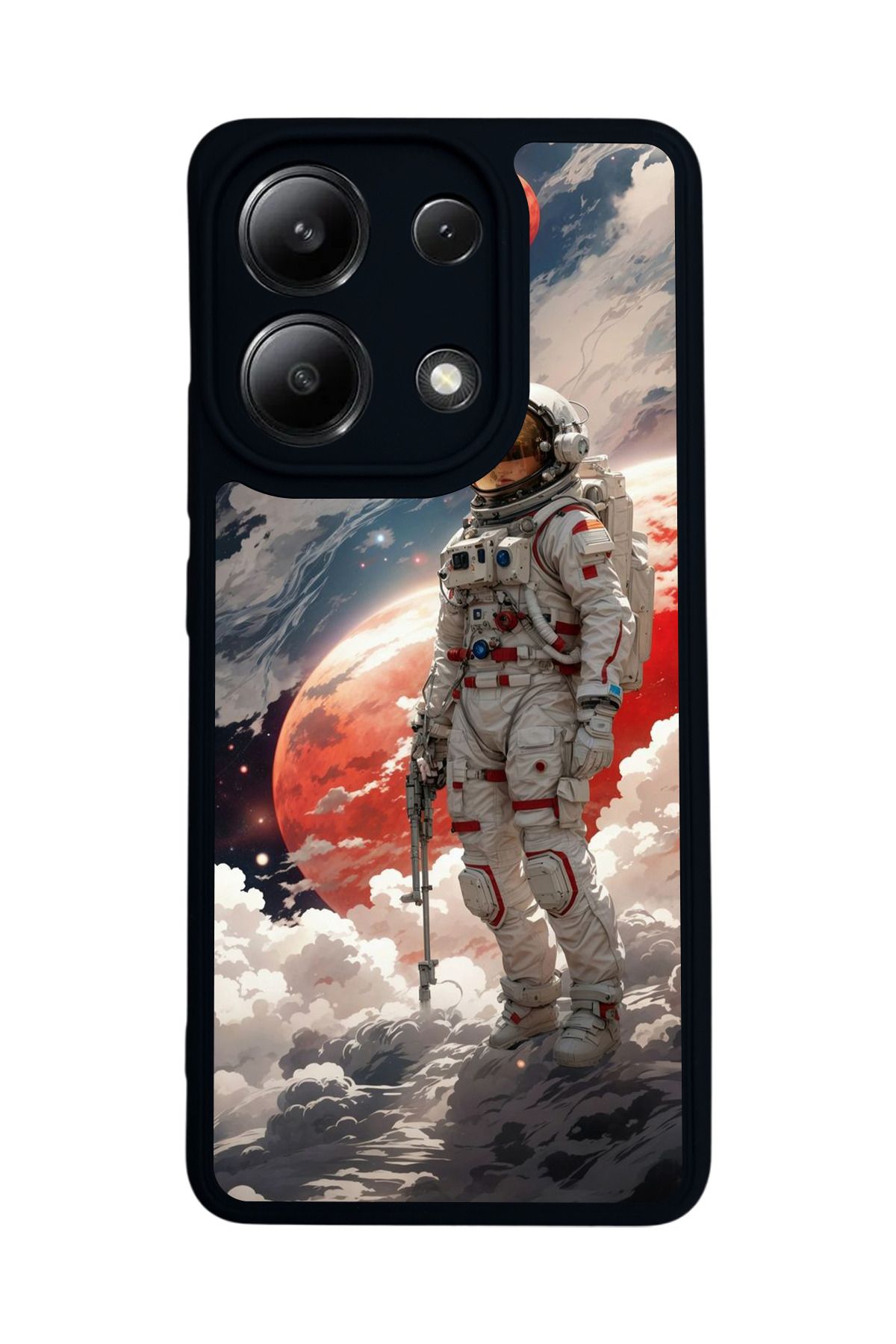 BGAKSESUAR Xiaomi Redmi Note 13 4G Uyumlu Mat Siyah Kılıf – Yumuşak Silikon, Koruyucu, Şok Emici Kapak