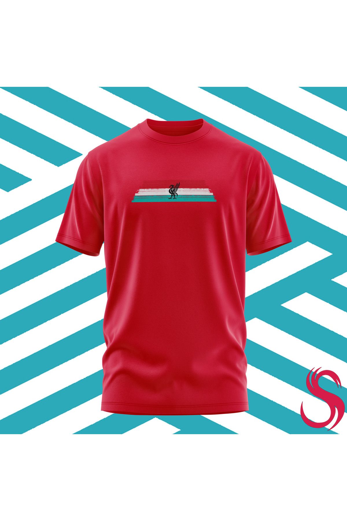 Scudetto T-Shirt Liverpool Brushstripe Unisex Tişört
