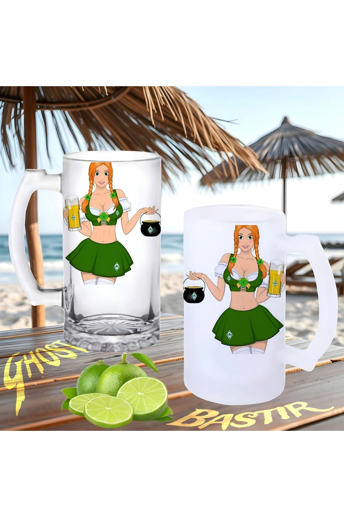 Ghostbusters Barmaid buzlu ya da buzsuz bira bardağı
