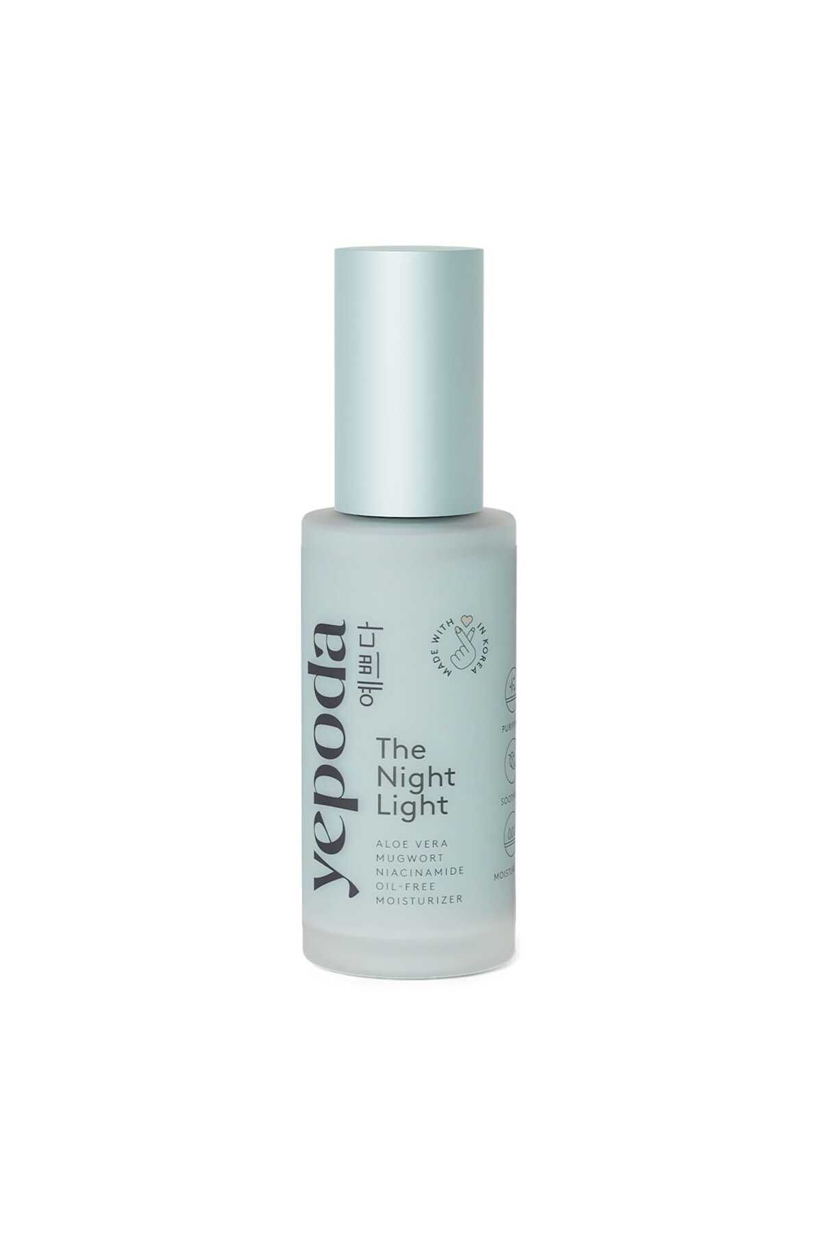 Yepoda The Night Light – Aloe Vera, Misk Otu ve Niasinamid İçeren Yağsız Nemlendirici
