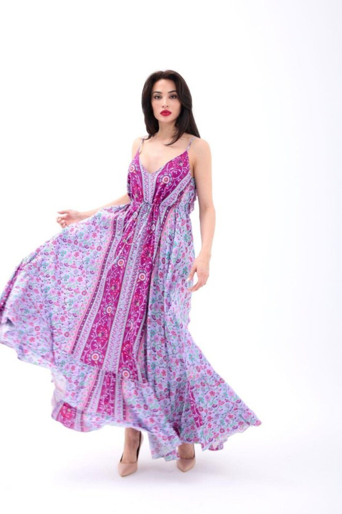 novafems 6467 ELBİSE-MOR