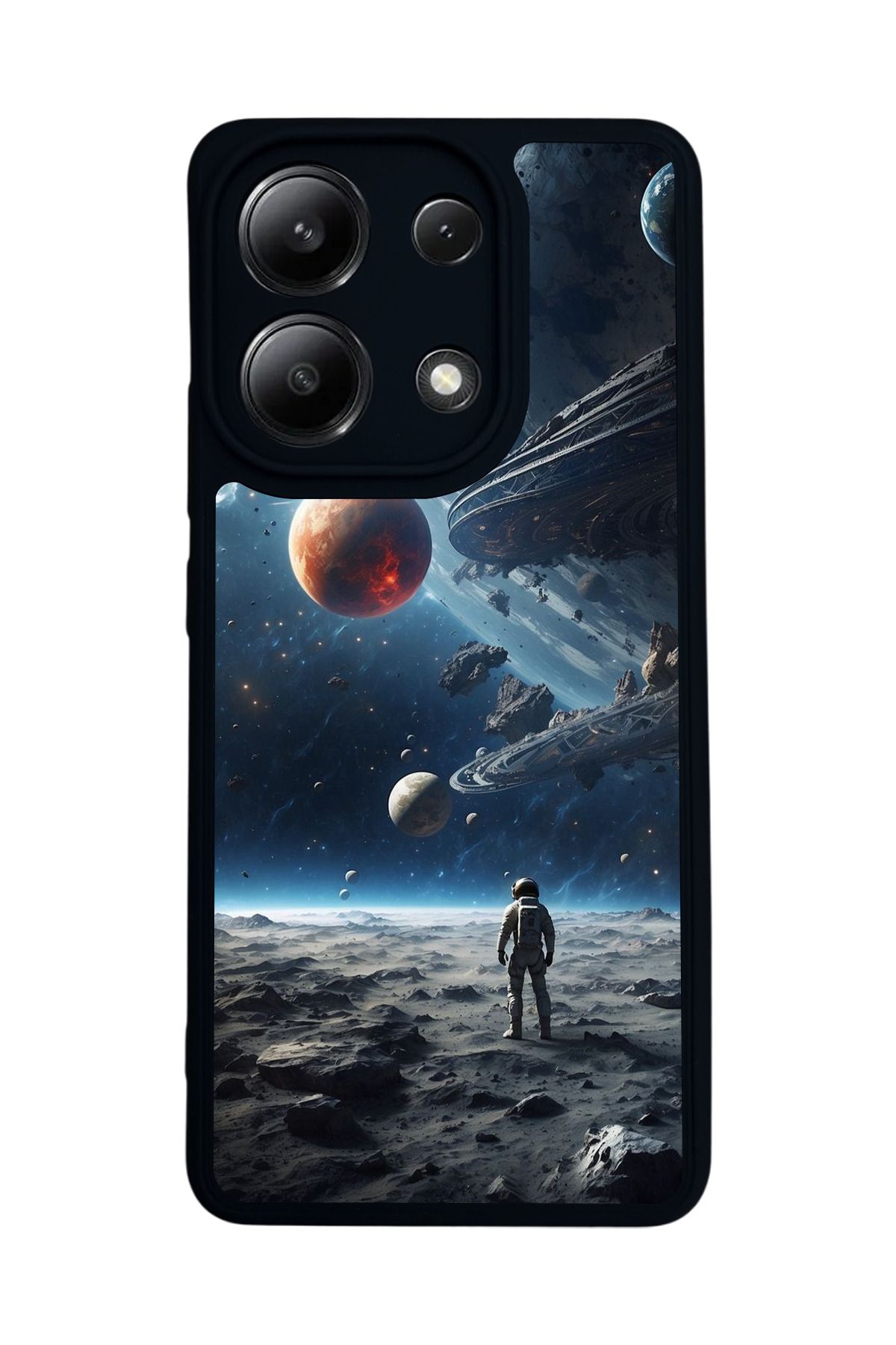 BGAKSESUAR Xiaomi Redmi Note 13 4G Uyumlu Mat Siyah Kılıf – Yumuşak Silikon, Koruyucu, Şok Emici Kapak