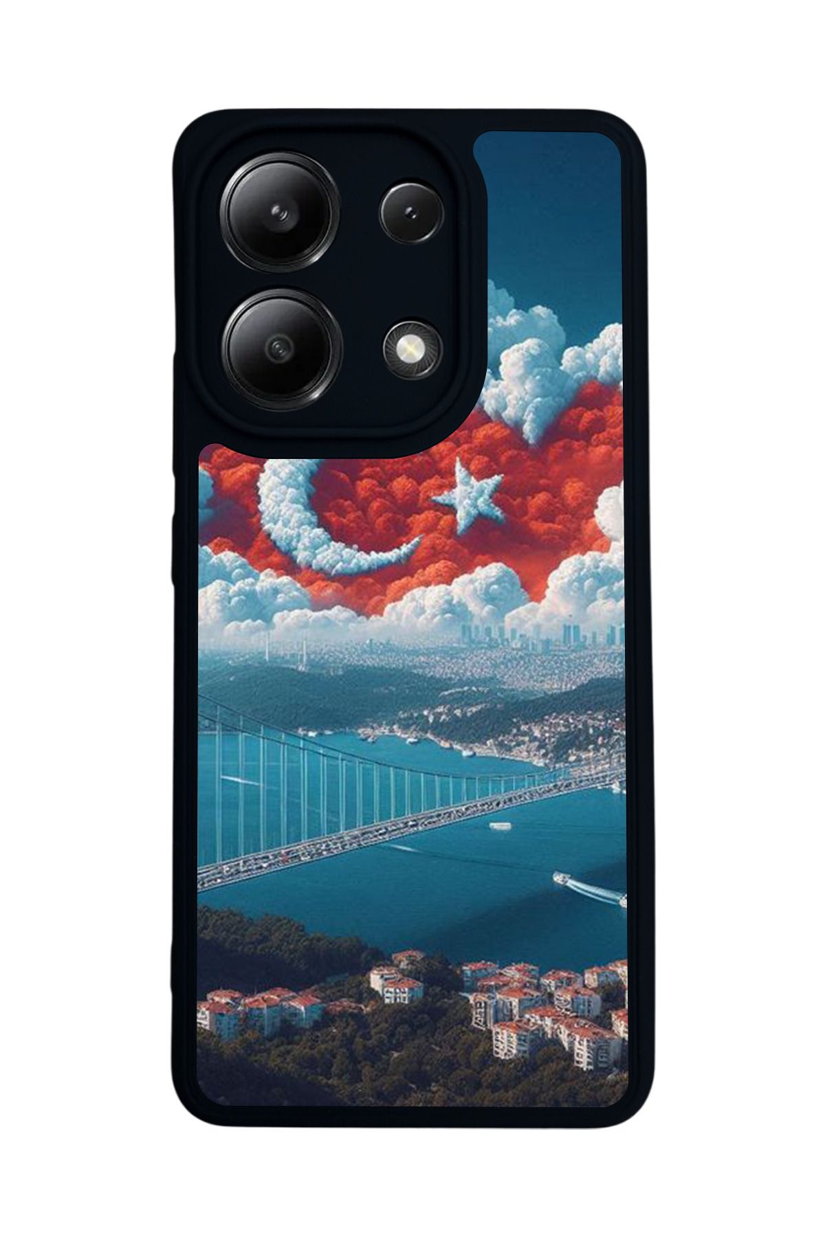 BGAKSESUAR Xiaomi Redmi Note 13 4G Uyumlu Mat Siyah Kılıf – Yumuşak Silikon, Koruyucu, Şok Emici Kapak