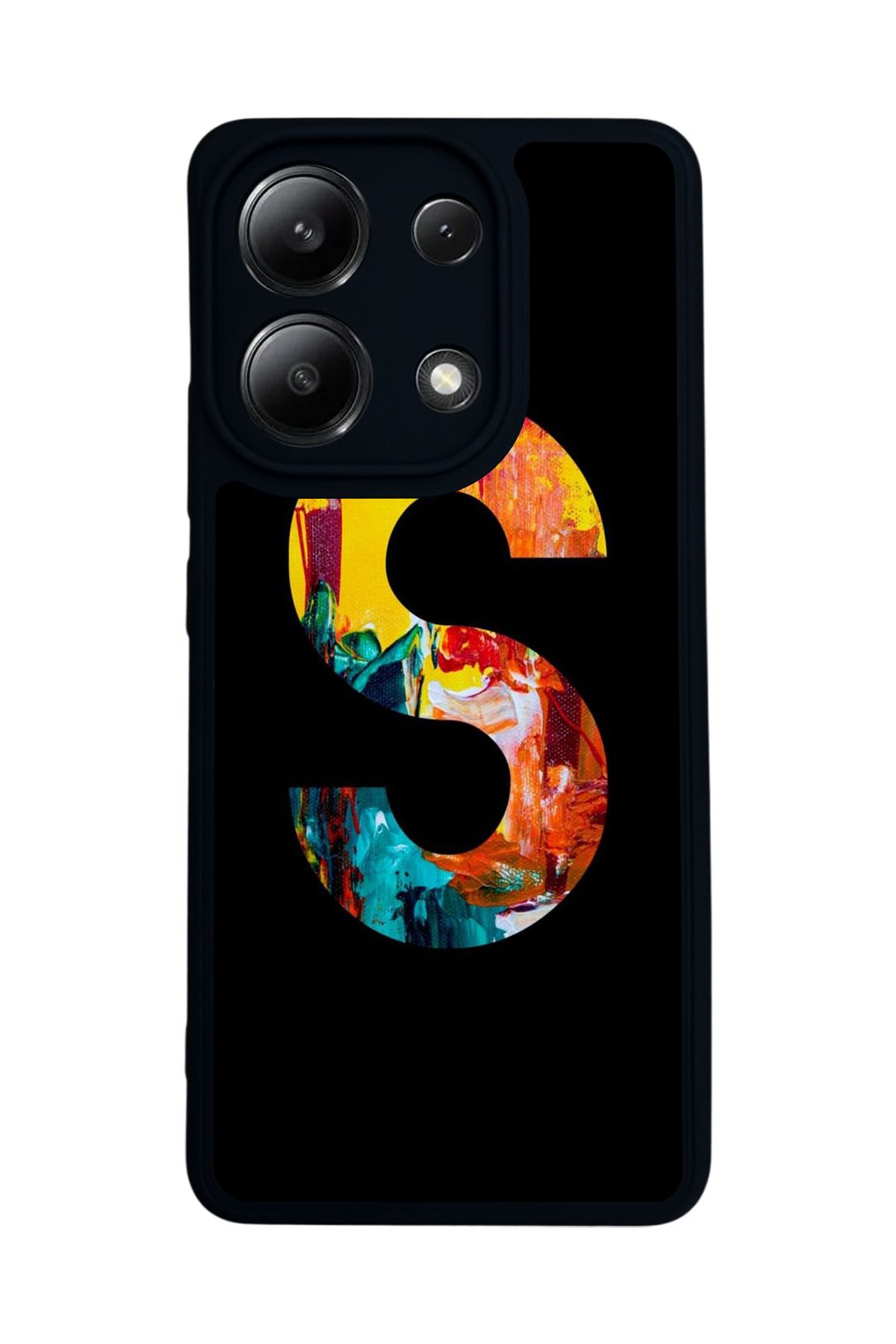 BGAKSESUAR Xiaomi Redmi Note 13 4G Uyumlu Mat Siyah Kılıf – Yumuşak Silikon, Koruyucu, Şok Emici Kapak