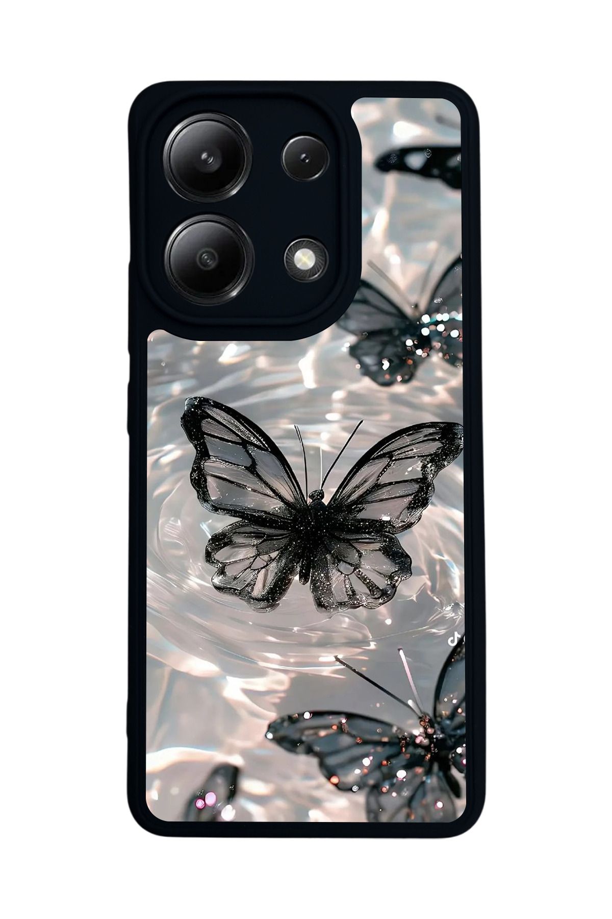 BGAKSESUAR Xiaomi Redmi Note 13 4G Uyumlu Mat Siyah Kılıf – Yumuşak Silikon, Koruyucu, Şok Emici Kapak