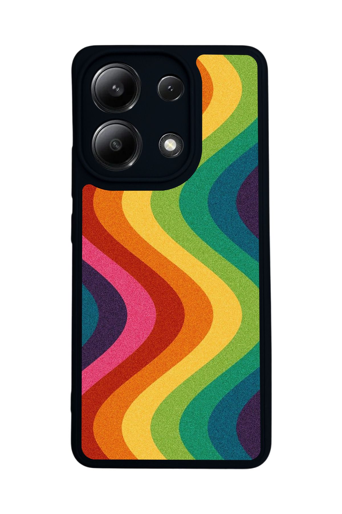 BGAKSESUAR Xiaomi Redmi Note 13 4G Uyumlu Mat Siyah Kılıf – Yumuşak Silikon, Koruyucu, Şok Emici Kapak
