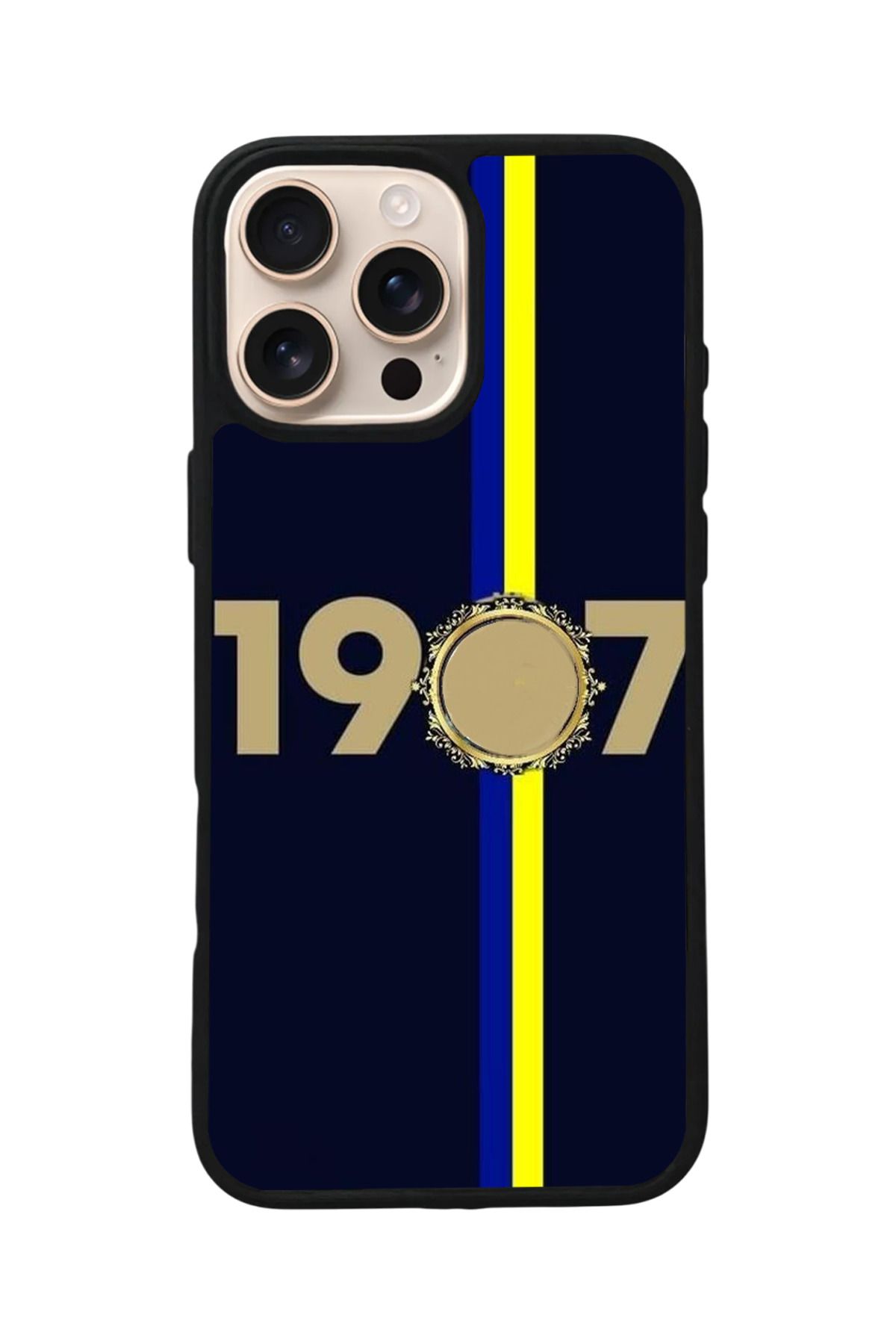 Aksel Kılıf Apple iPhone 16 Pro Uyumlu Baskılı,Mat Siyah,Yumuşak Silikon,Koruyucu,Şok Emici Kapak,Kılıf