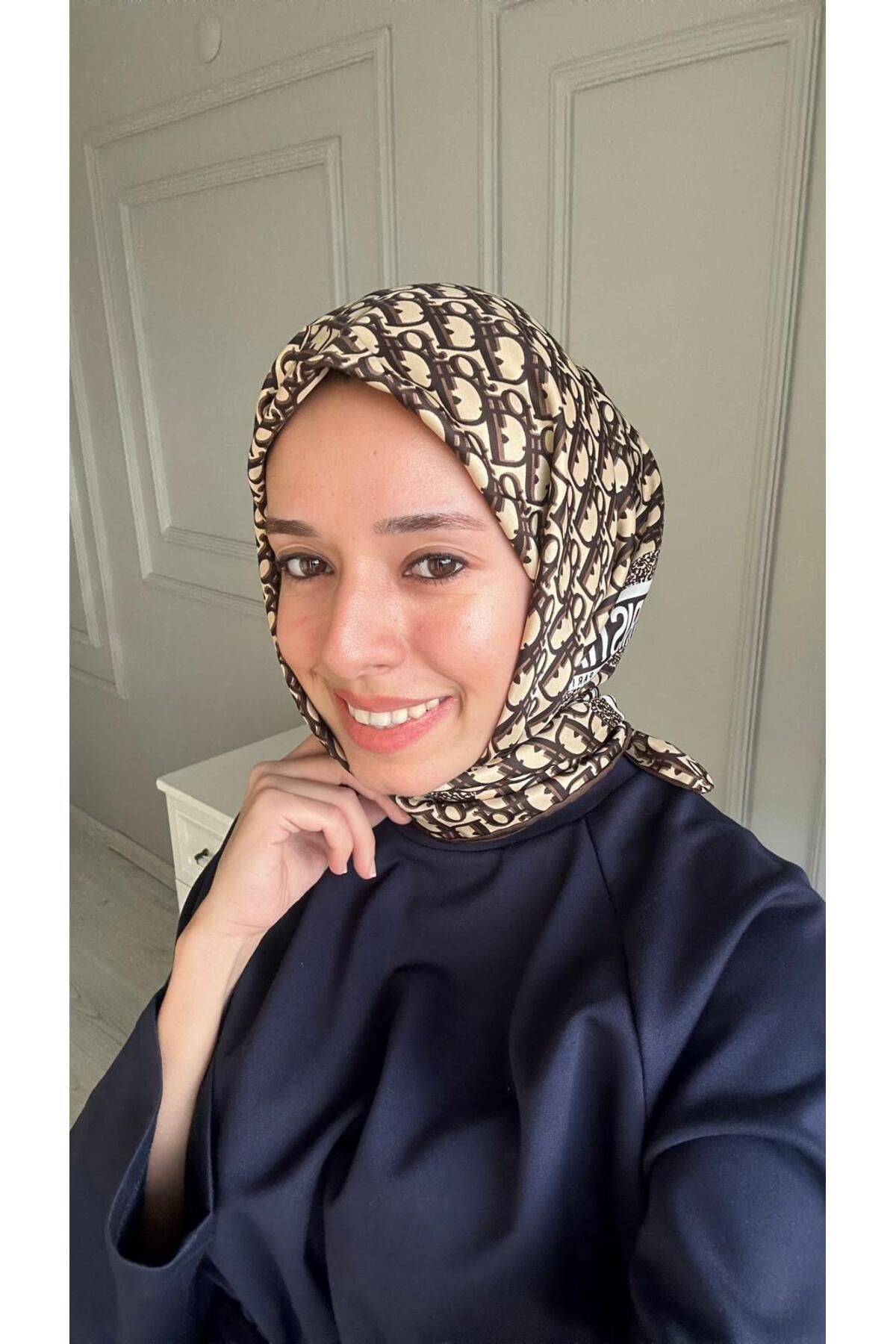 modayışığı Marka Twill Kahve Eşarp