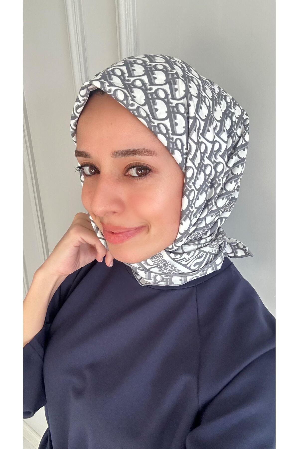 modayışığı Marka Twill Gri Eşarp