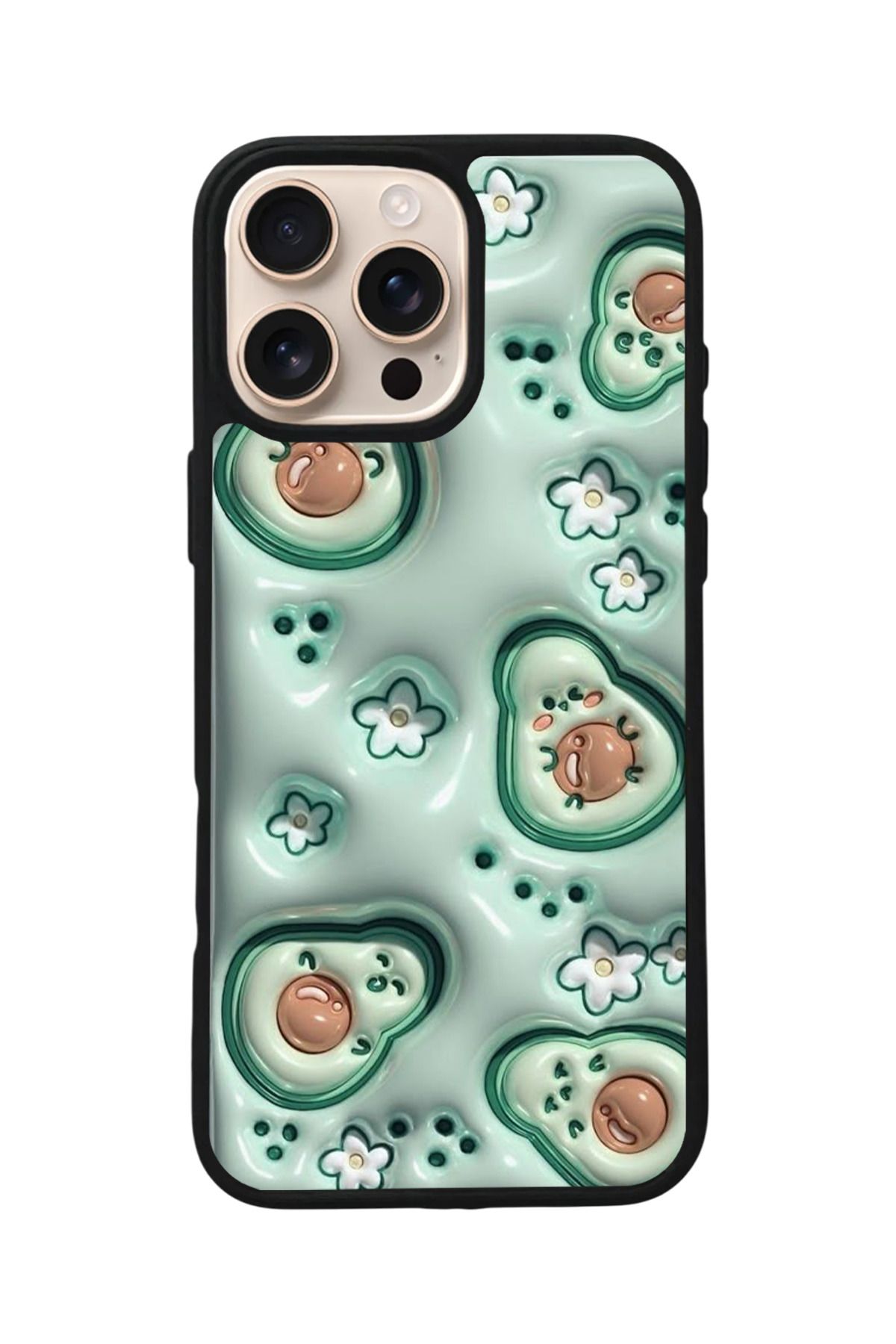 Aksel Kılıf Apple iPhone 16 Pro Uyumlu Baskılı,Mat Siyah,Yumuşak Silikon,Koruyucu,Şok Emici Kapak,Kılıf