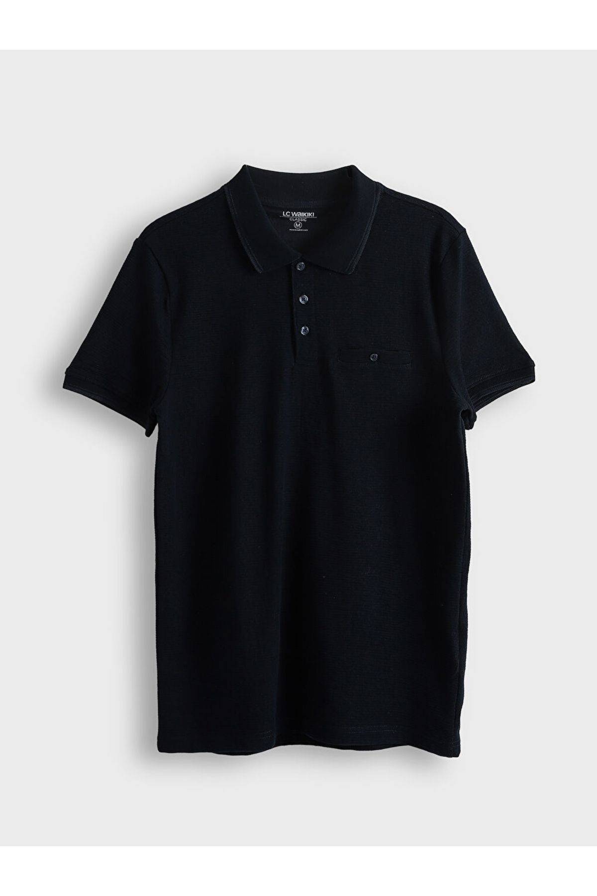 LC Waikiki LCWAIKIKI Classic Polo Yaka Kısa Kollu Erkek Dokulu Tişört