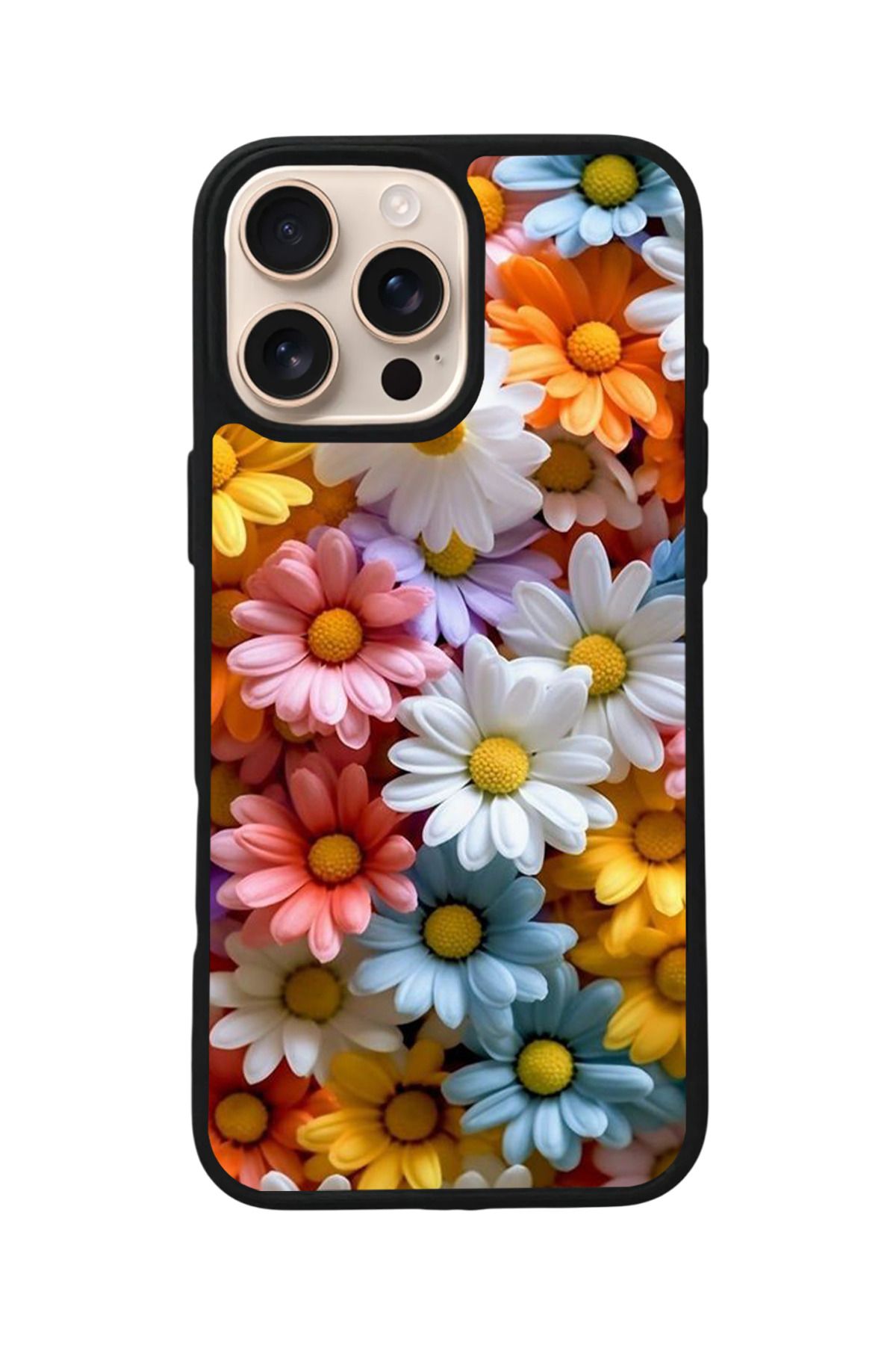 Aksel Kılıf Apple iPhone 15 Pro Uyumlu Baskılı,Mat Siyah,Yumuşak Silikon,Koruyucu,Şok Emici Kapak,Kılıf