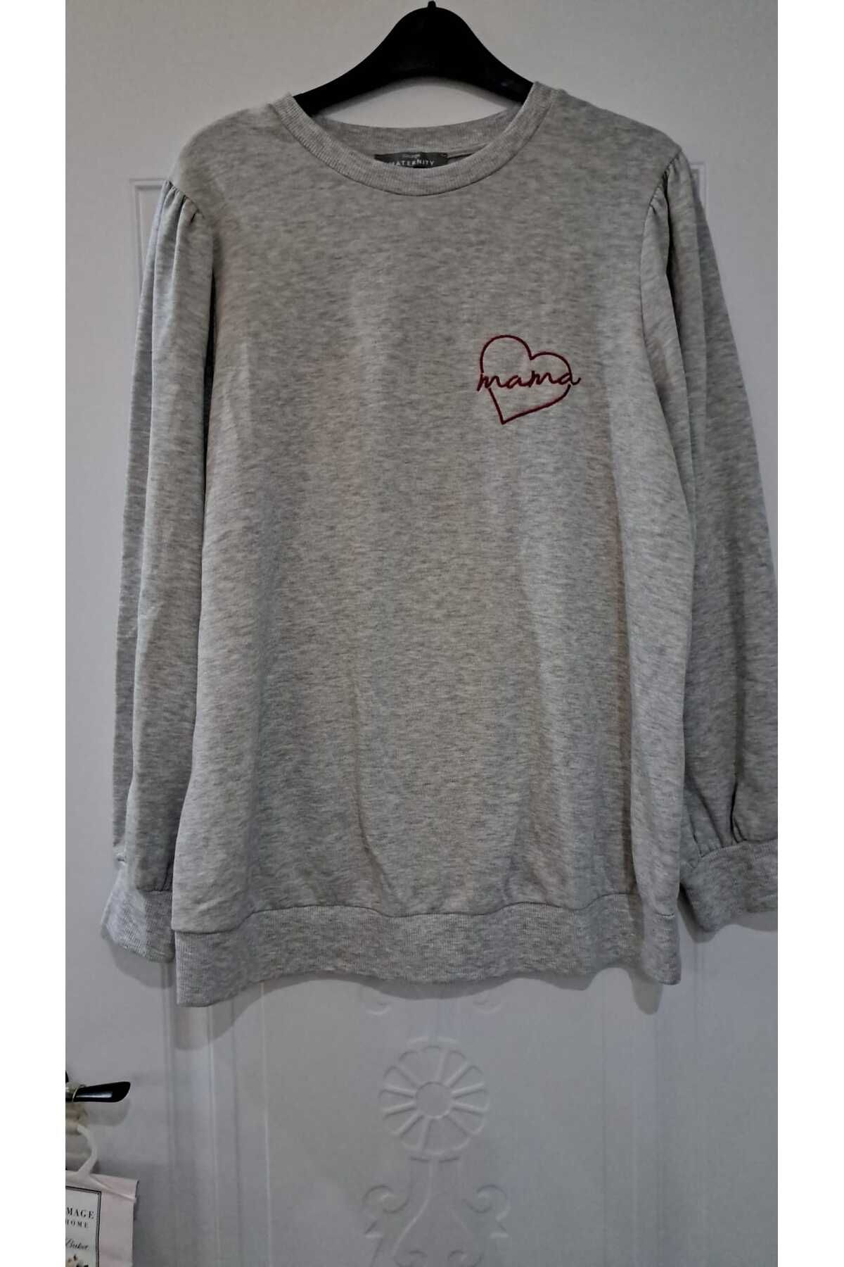MEGHAN L.A Hamile İçi Şardonlu Yumuşak Kumaş Sweatshirt