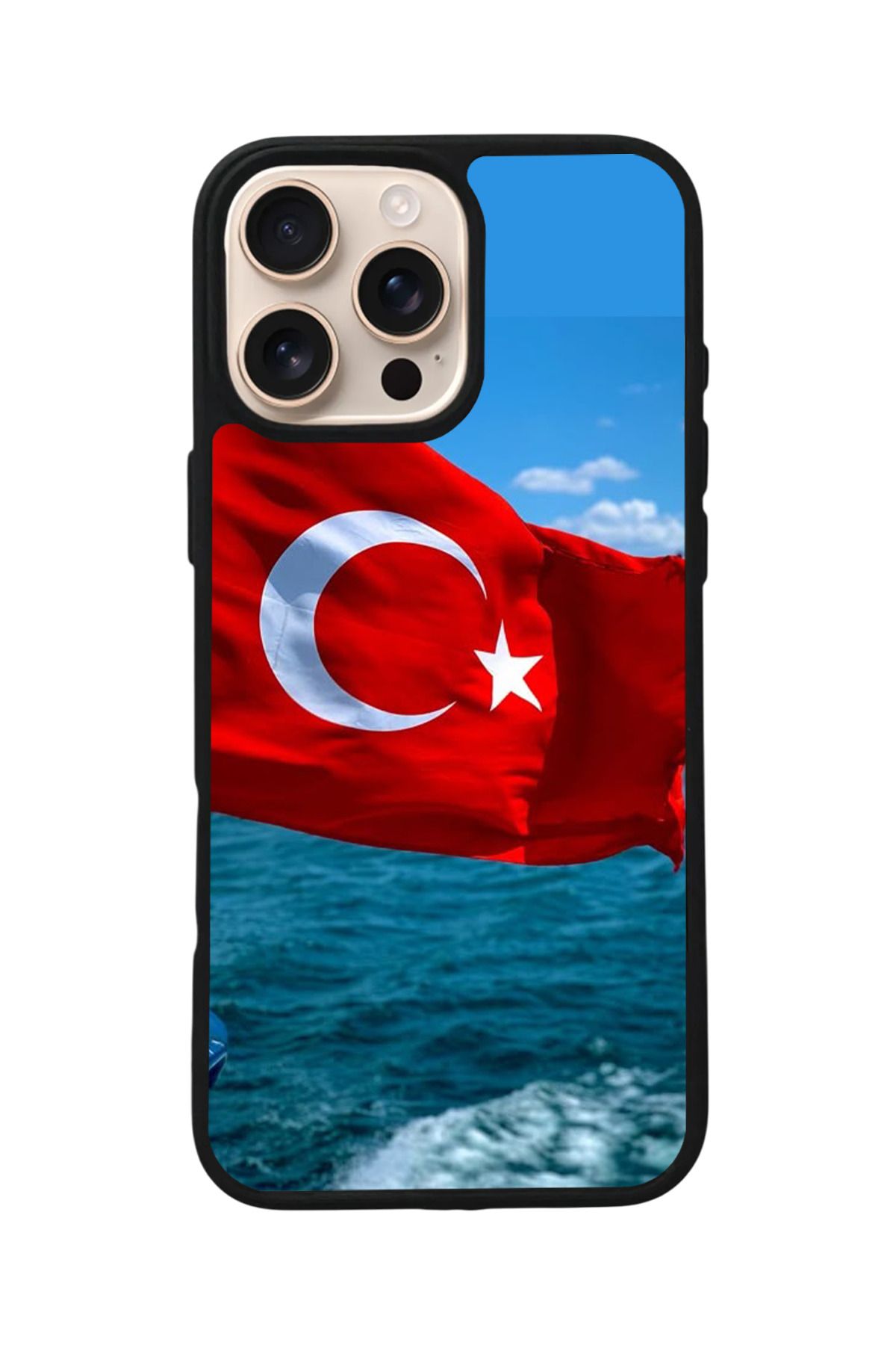 Aksel Kılıf Apple iPhone 16 Pro Uyumlu Baskılı,Mat Siyah,Yumuşak Silikon,Koruyucu,Şok Emici Kapak,Kılıf