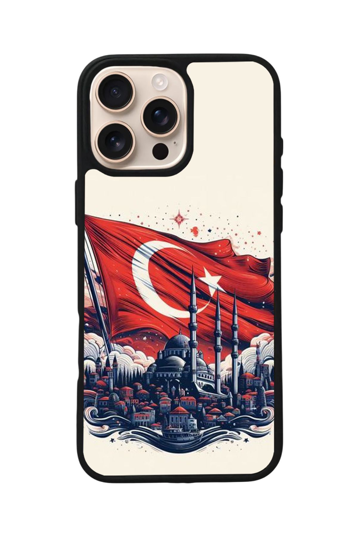 Aksel Kılıf Apple iPhone 15 Pro Uyumlu Baskılı,Mat Siyah,Yumuşak Silikon,Koruyucu,Şok Emici Kapak,Kılıf