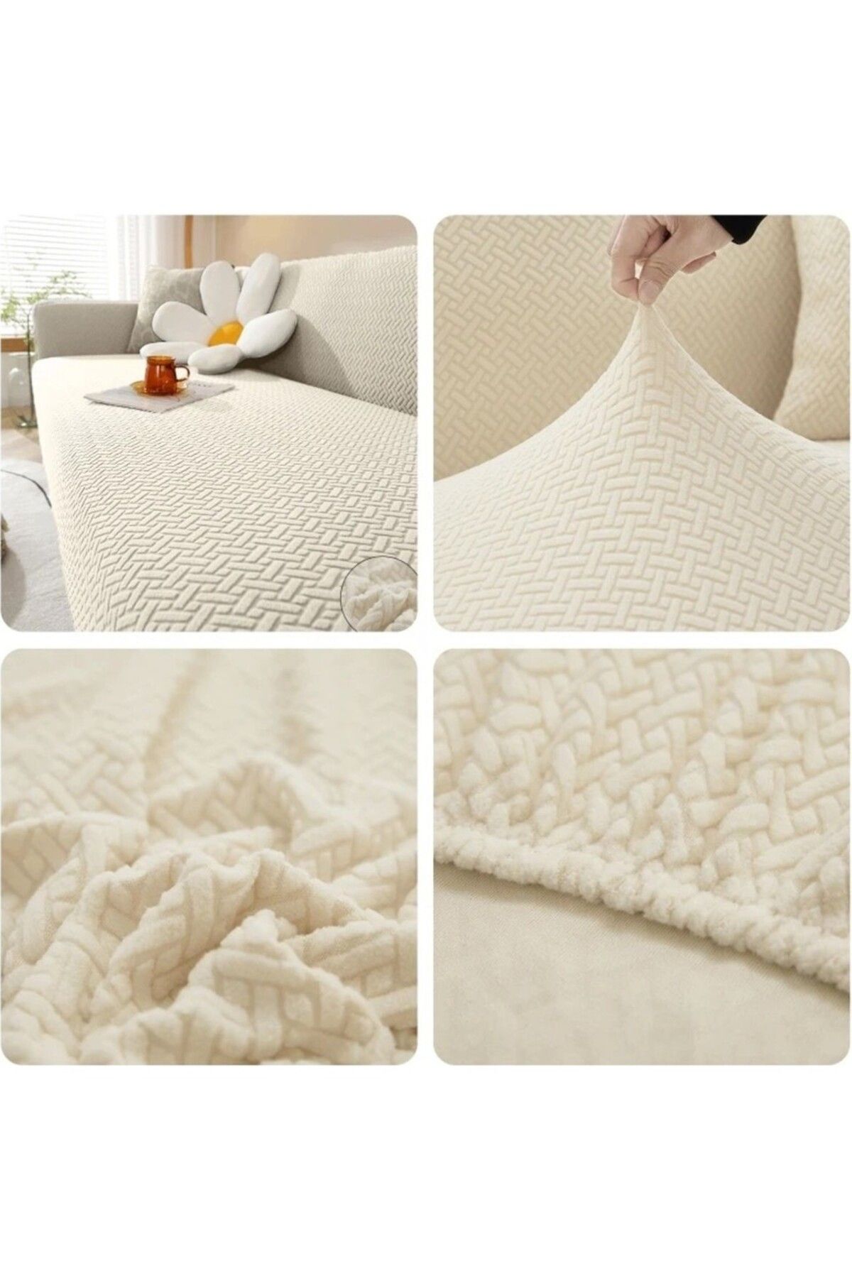 Bright Home-3.3.1.1 Husă pentru scaun Husă pentru scaun Set de huse pentru canapea din material textil de casă 2
