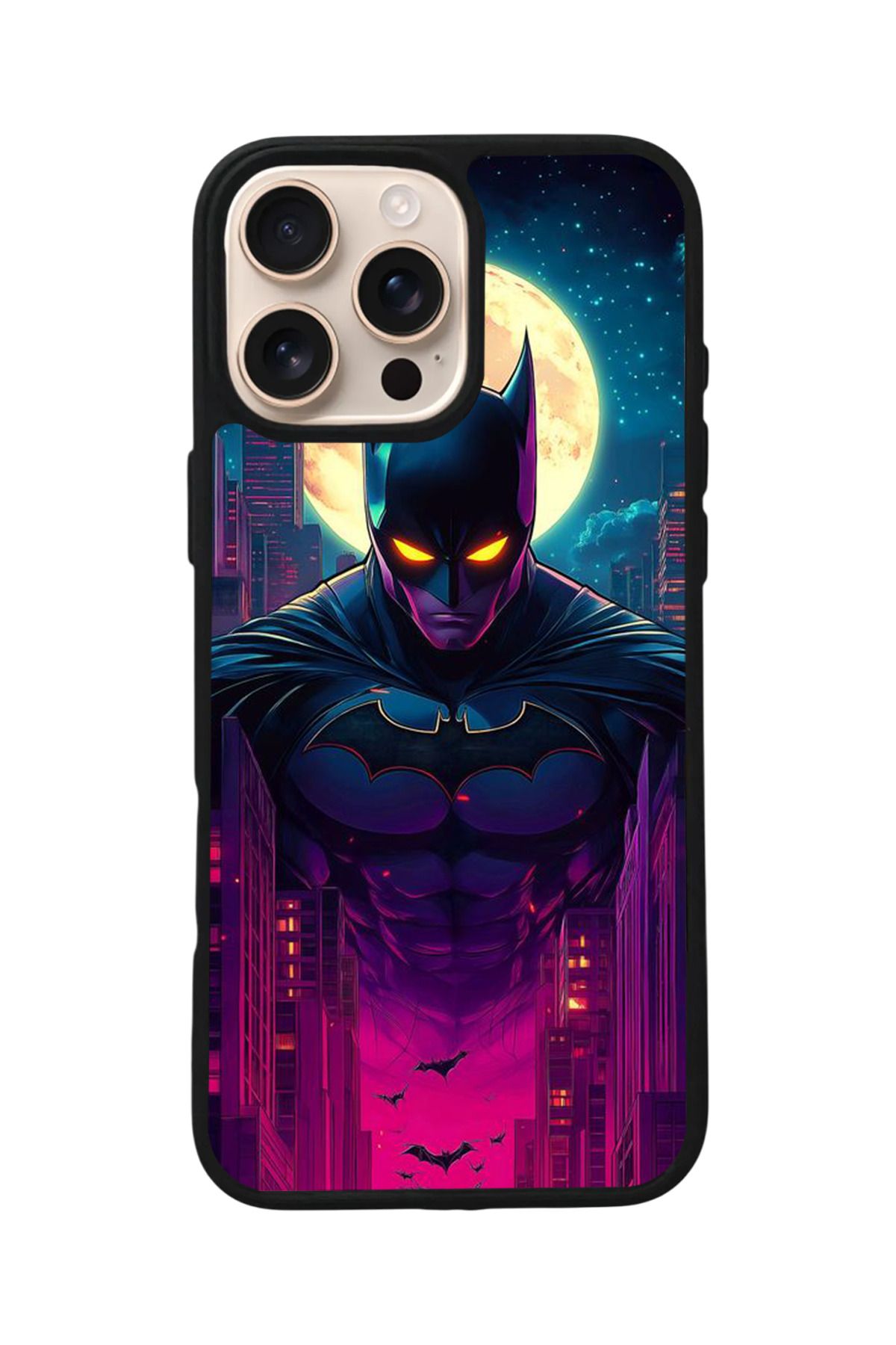Aksel Kılıf Apple iPhone 15 Pro Uyumlu Baskılı,Mat Siyah,Yumuşak Silikon,Koruyucu,Şok Emici Kapak,Kılıf