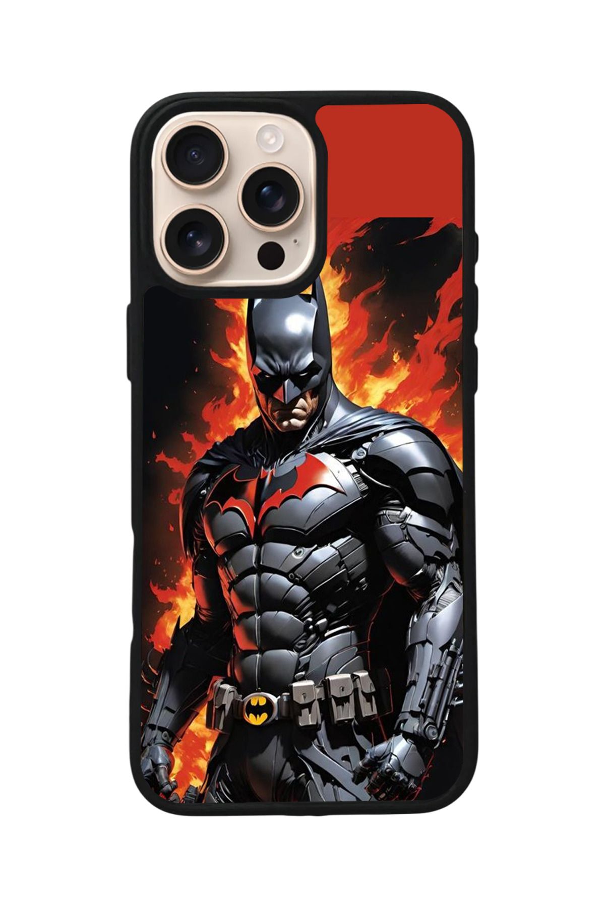 Aksel Kılıf Apple iPhone 16 Pro Uyumlu Baskılı,Mat Siyah,Yumuşak Silikon,Koruyucu,Şok Emici Kapak,Kılıf