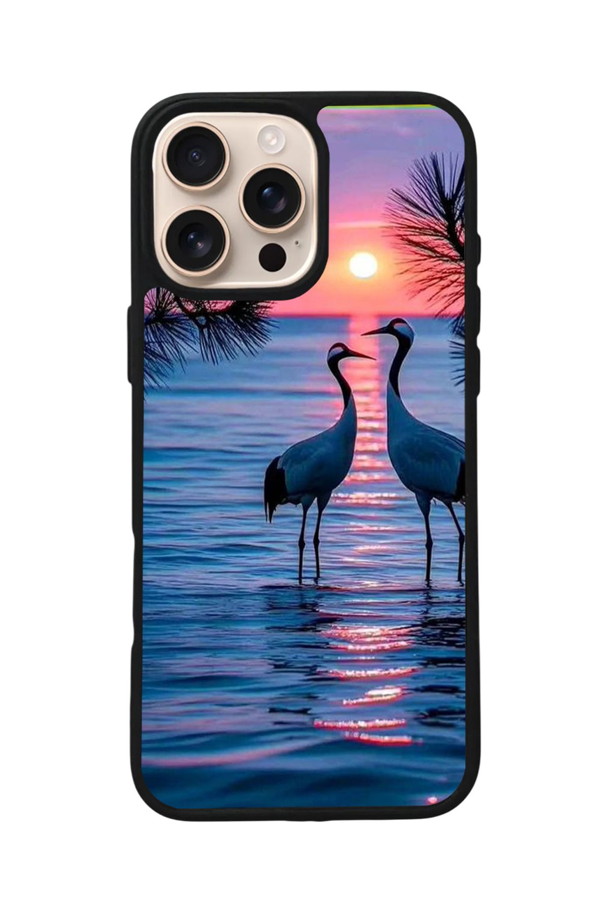 Aksel Kılıf Apple iPhone 14 Pro Uyumlu Baskılı,Mat Siyah,Yumuşak Silikon,Koruyucu,Şok Emici Kapak,Kılıf