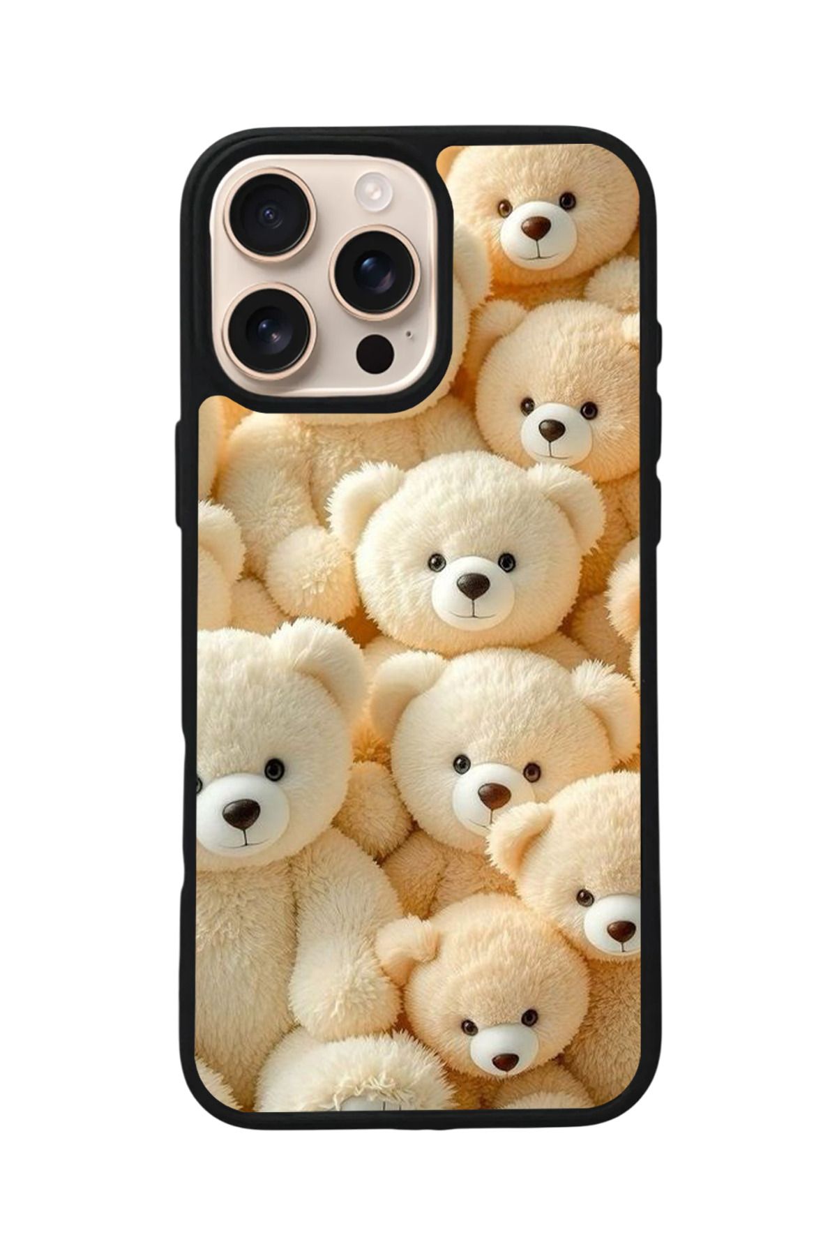Aksel Kılıf Apple iPhone 15 Pro Uyumlu Baskılı,Mat Siyah,Yumuşak Silikon,Koruyucu,Şok Emici Kapak,Kılıf