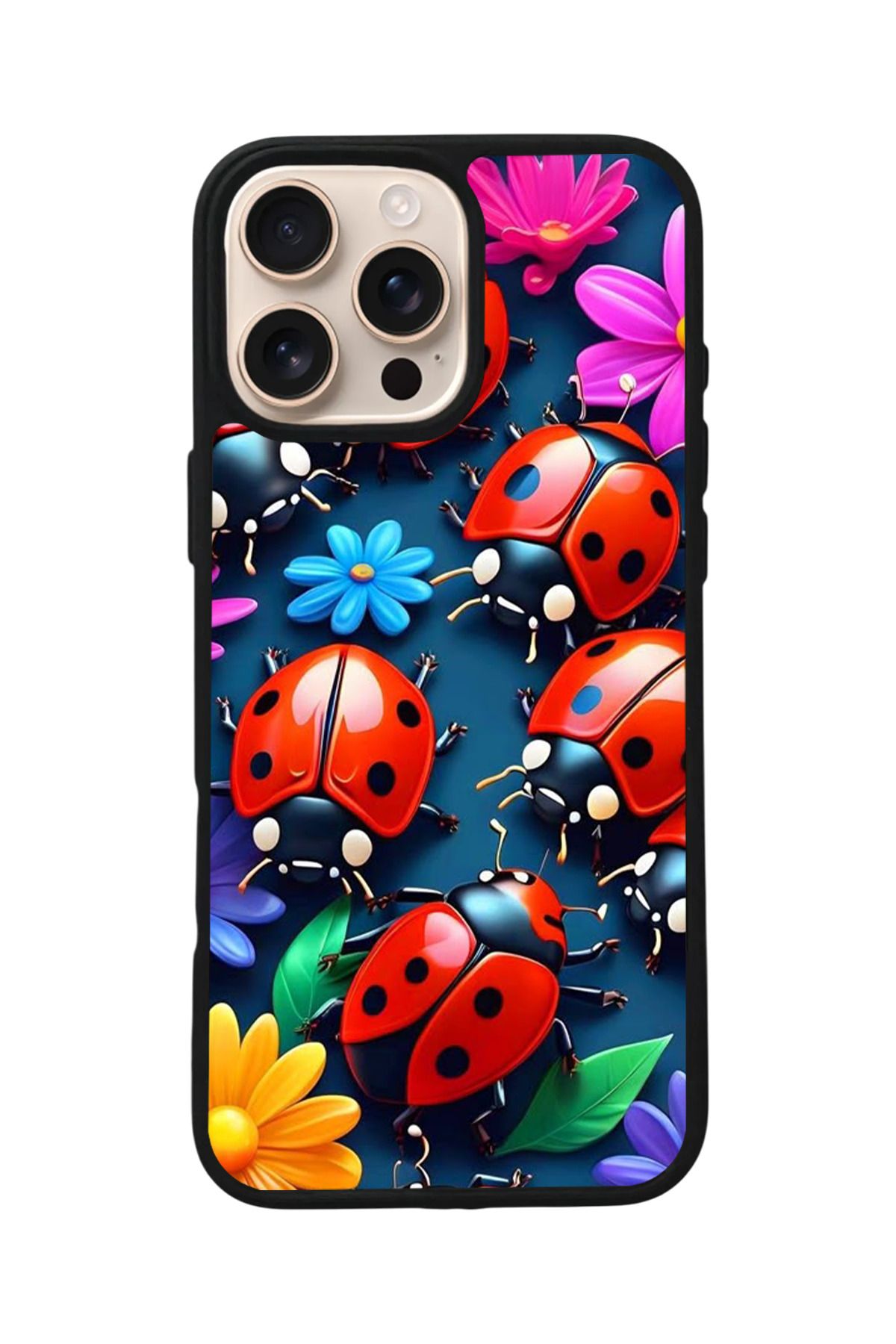 Aksel Kılıf Apple iPhone 15 Pro Uyumlu Baskılı,Mat Siyah,Yumuşak Silikon,Koruyucu,Şok Emici Kapak,Kılıf