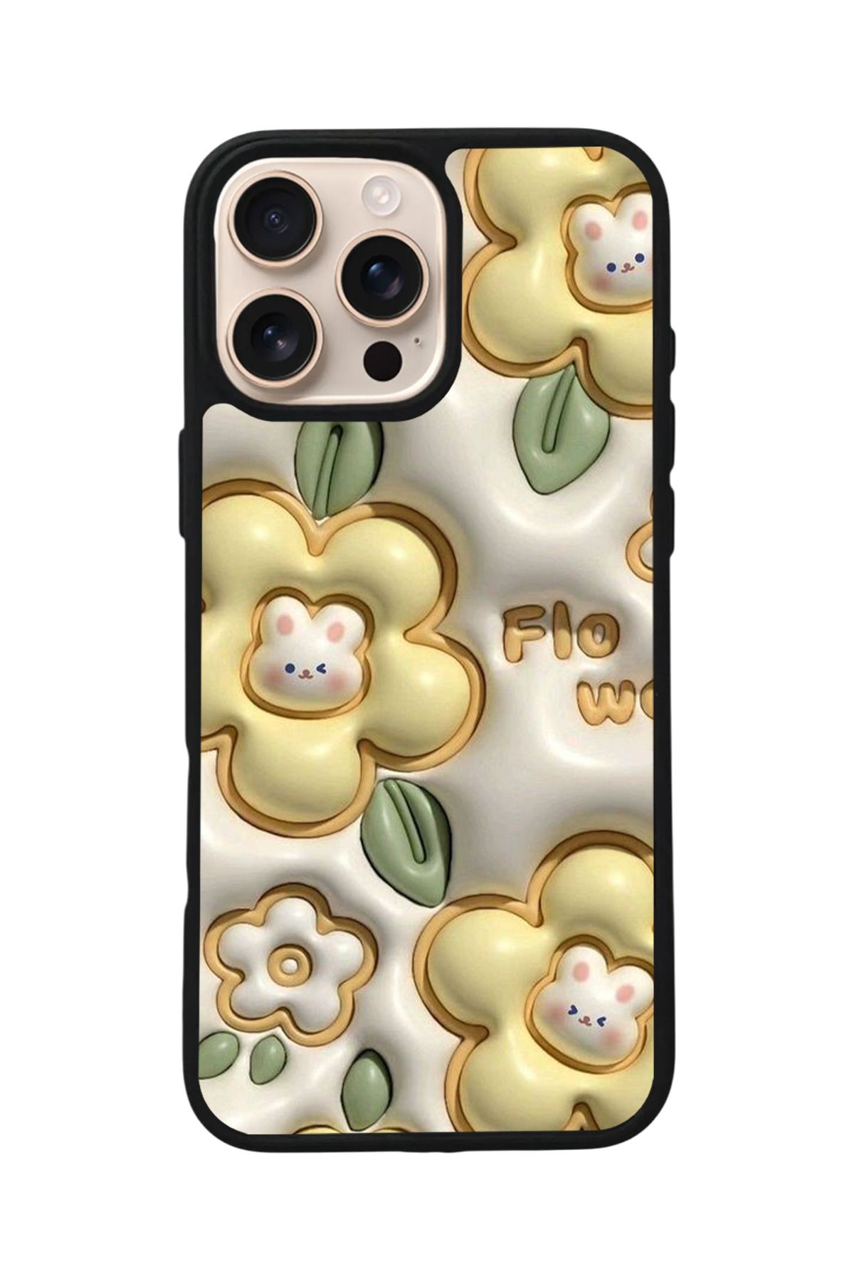 Aksel Kılıf Apple iPhone 16 Pro Max Uyumlu Baskılı,Mat Siyah,Yumuşak Silikon,Koruyucu,Şok Emici Kapak,Kılıf