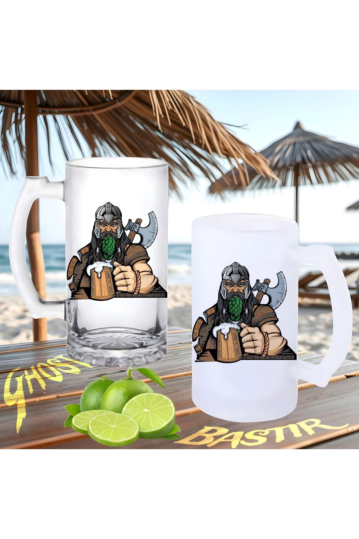 Ghostbusters Vikingler buzlu ya da buzsuz bira bardağı
