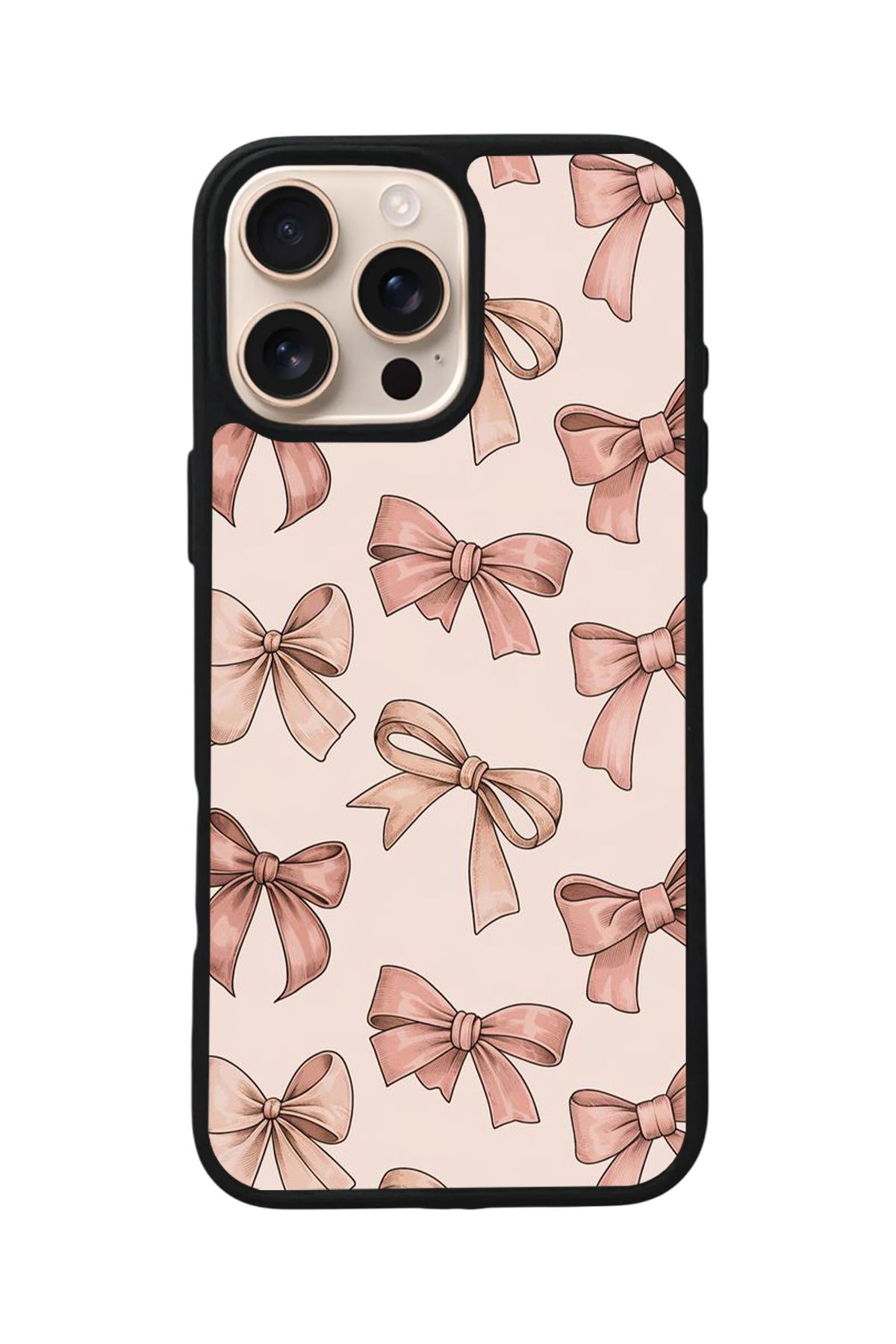 Aksel Kılıf Apple iPhone 16 Pro Uyumlu Baskılı,Mat Siyah,Yumuşak Silikon,Koruyucu,Şok Emici Kapak,Kılıf