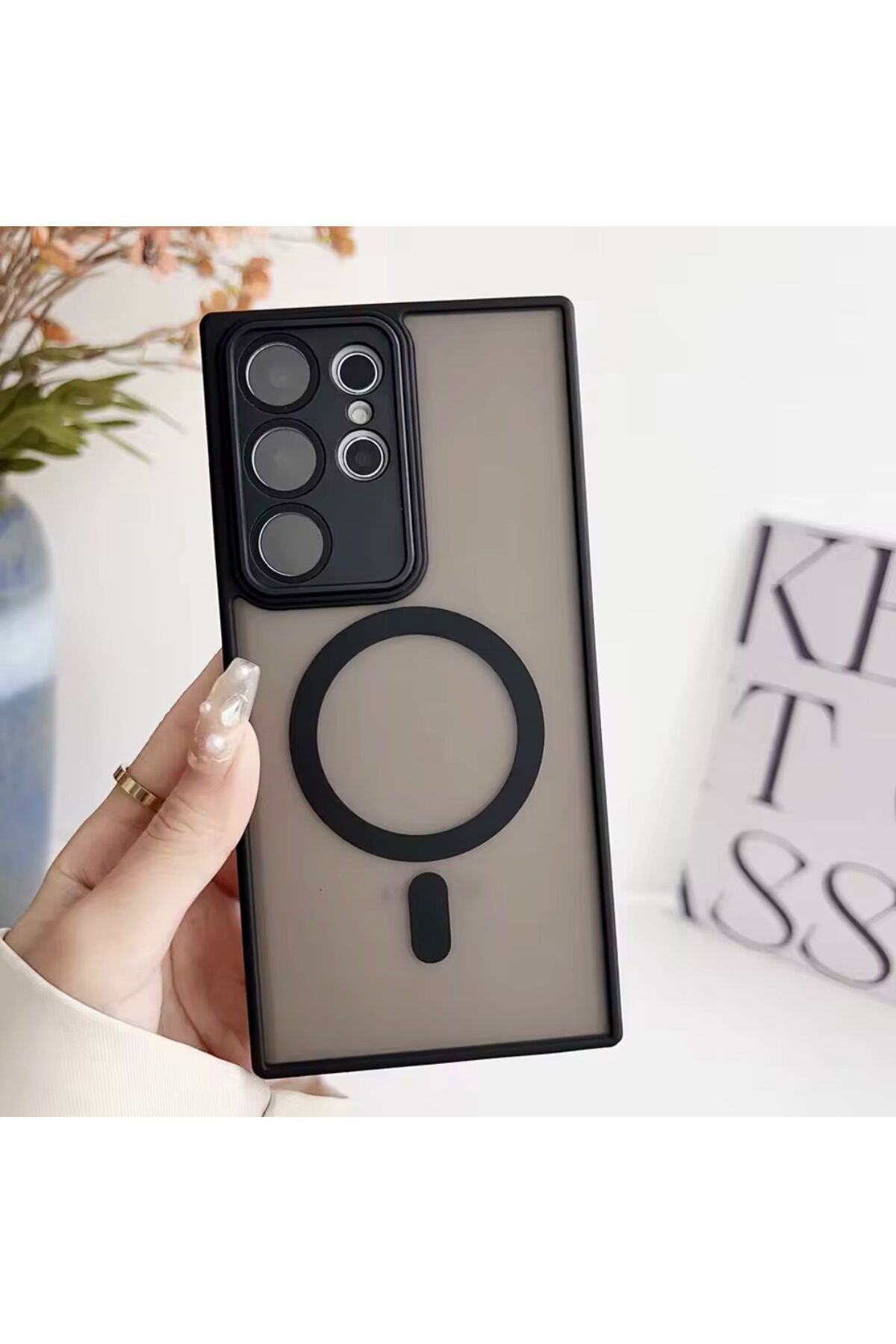 UK Samsung Galaxy A36 Uyumlu Magsafe Lens Korumalı Kılıf