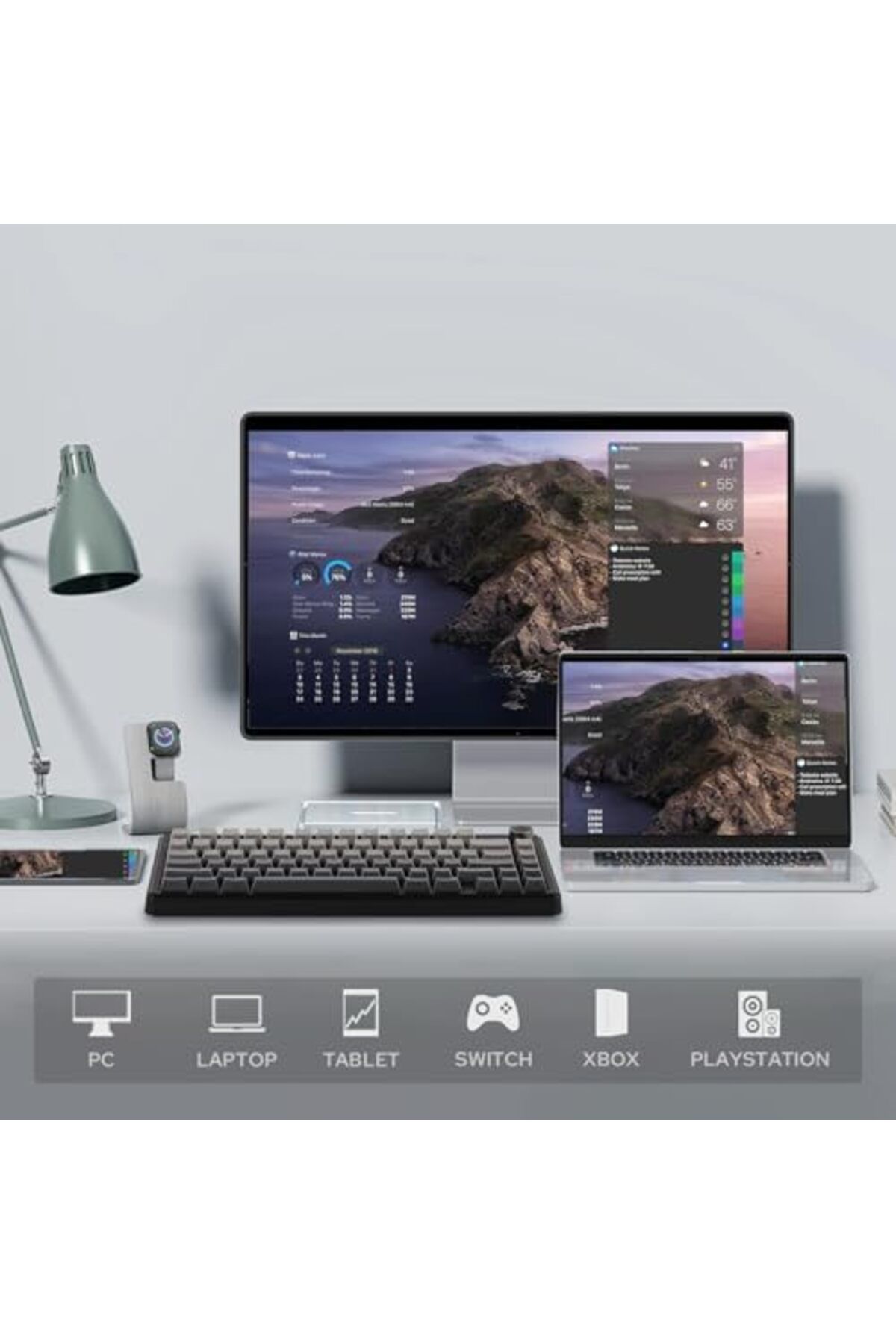 Epomaker-لوحة مفاتيح ألعاب لاسلكية ثلاثية الأوضاع X AULA F75 MAX، شاشة TFT، مقبض، قابلة للتبديل السريع، 2.4 جيجاهرتز/T 6