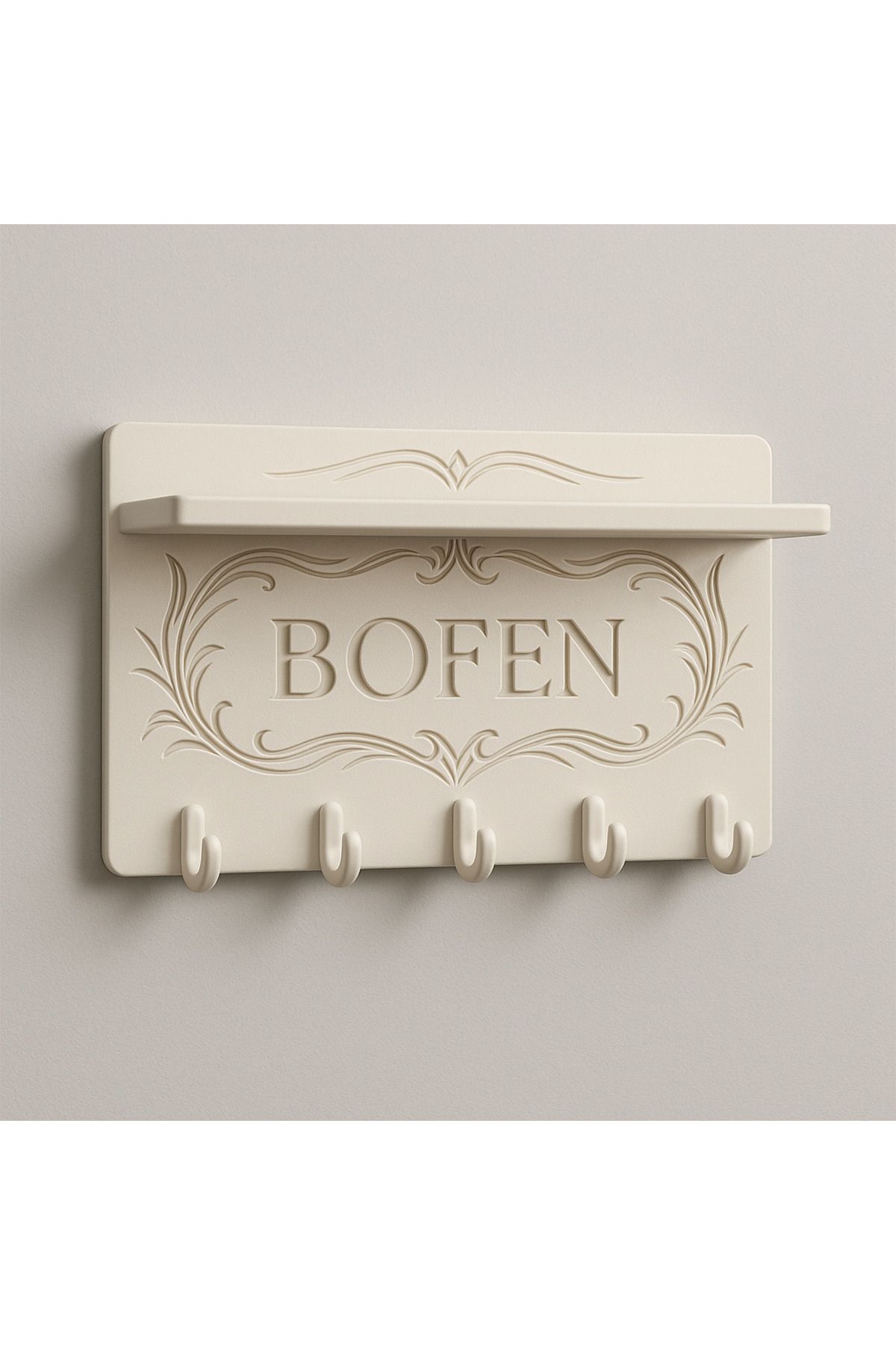Bofen Yazılı raflı anahtar askılığı anahtarlık