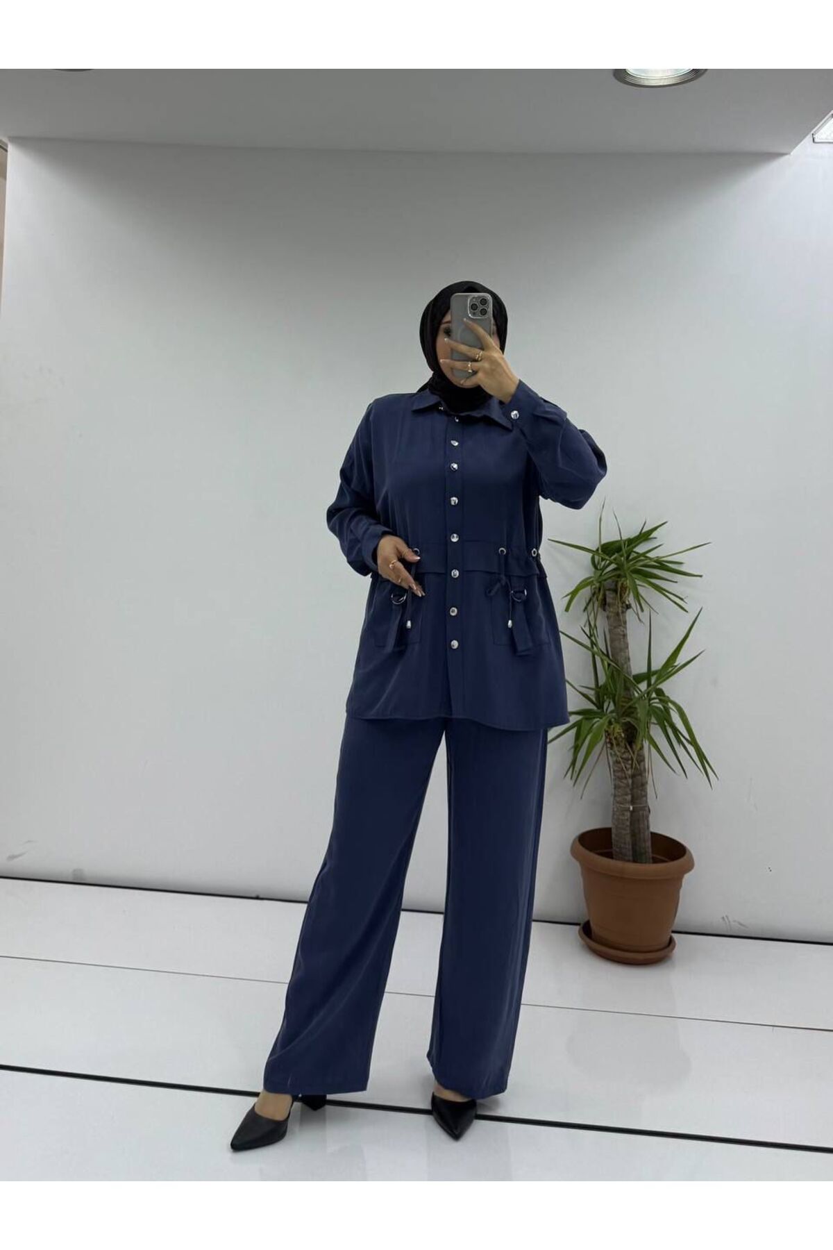 MODA tesettür 2li takım tansel kumaş