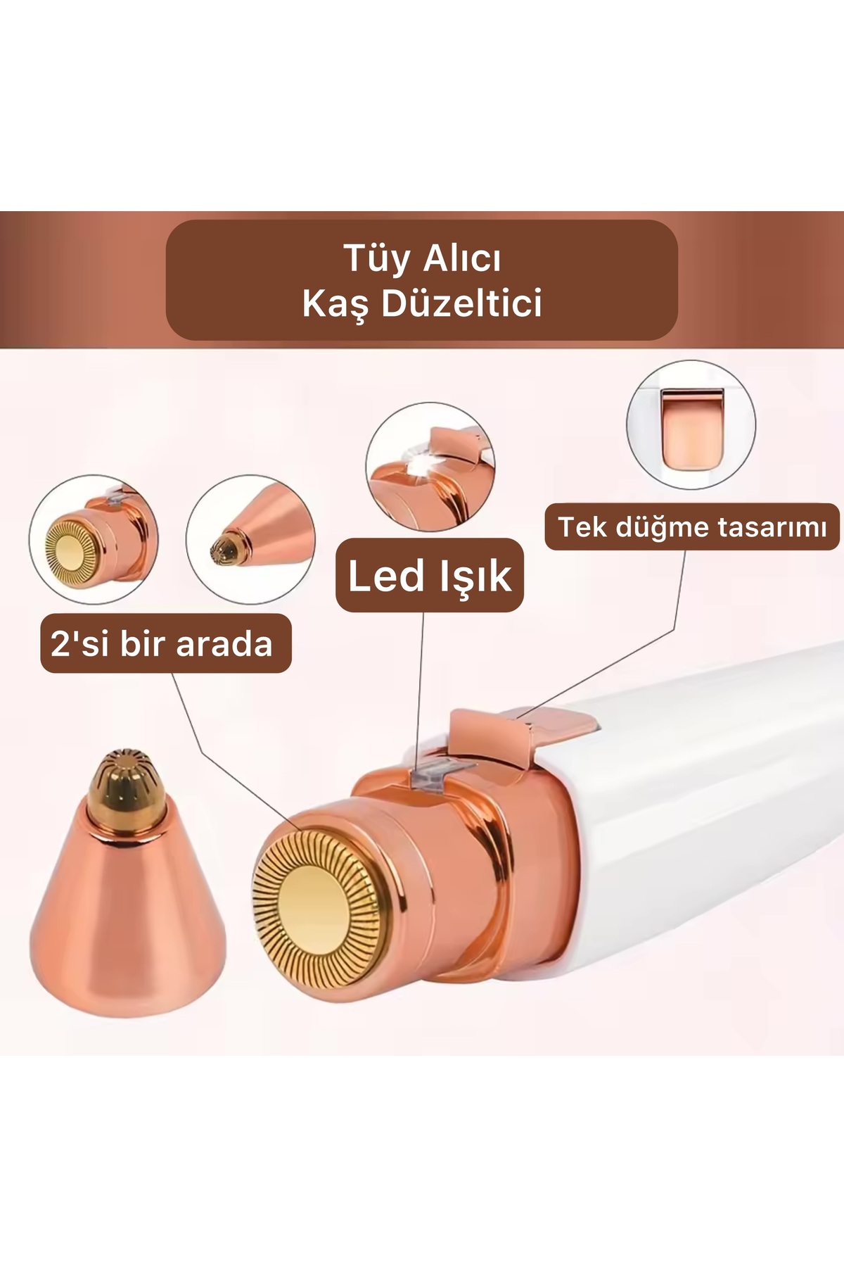  اپیلاتور دو سره زائد، قابل شارژ، بی‌نقص — LAZIM0014  — تصویر 2 از 6