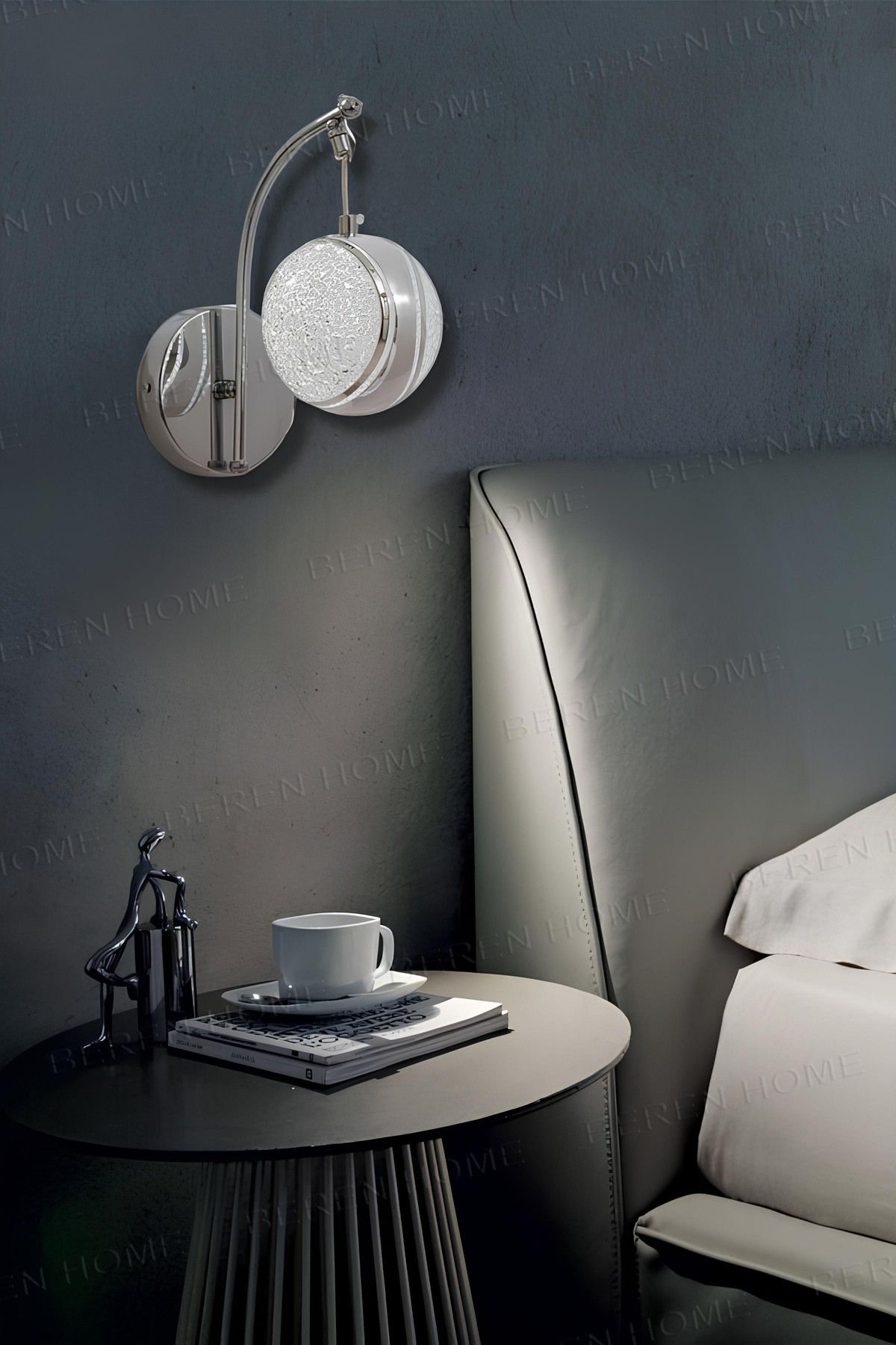 BEREN HOME Rose2 Chrome 3 Renk Modern Led Aplik