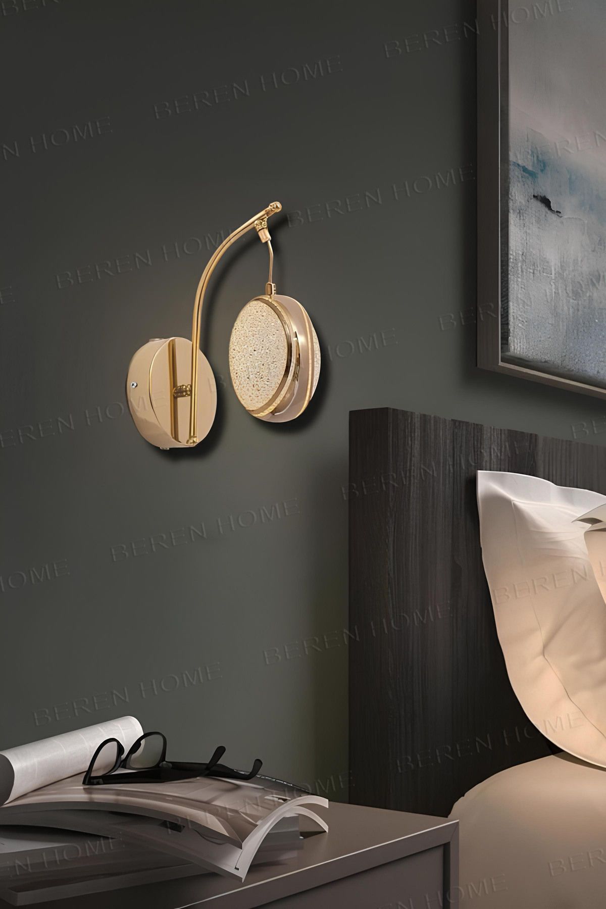 BEREN HOME Rose4 Gold 3 Renk Modern Led Aplik