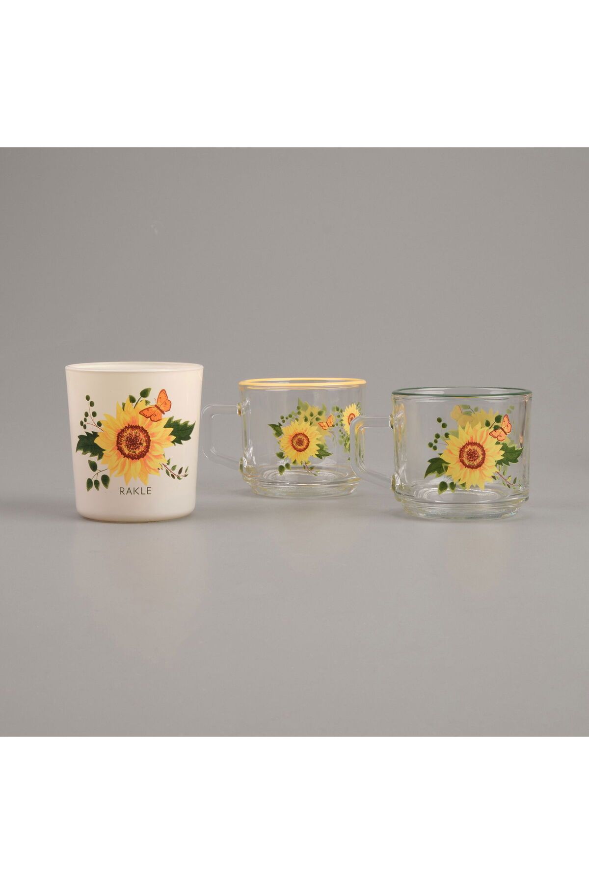 ASPARTAM Blossom Glow Stackable Kupa ve Mum Seti - Renkli - 105 ml