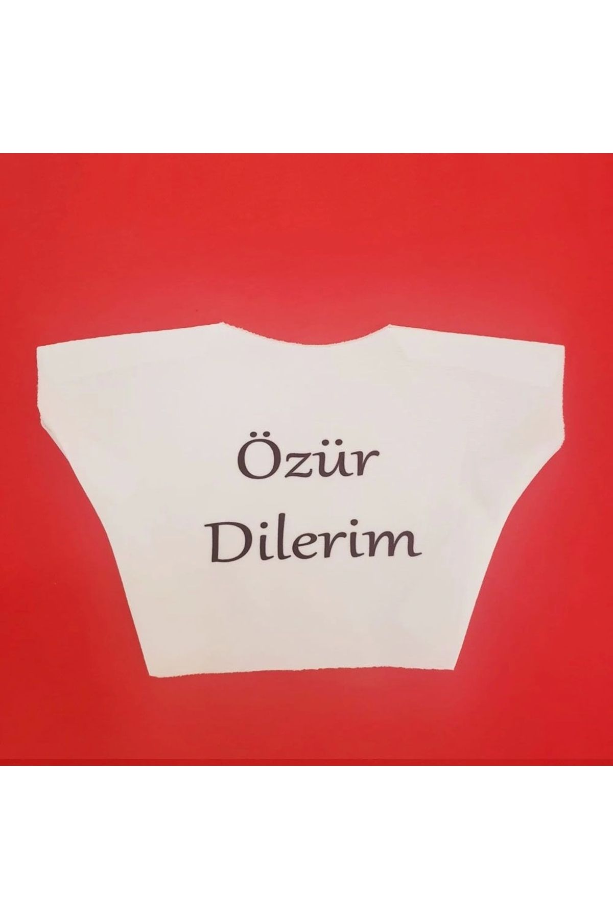OurStyles Özür Dilerim Yazılı Peluş Oyuncak Tişörtü