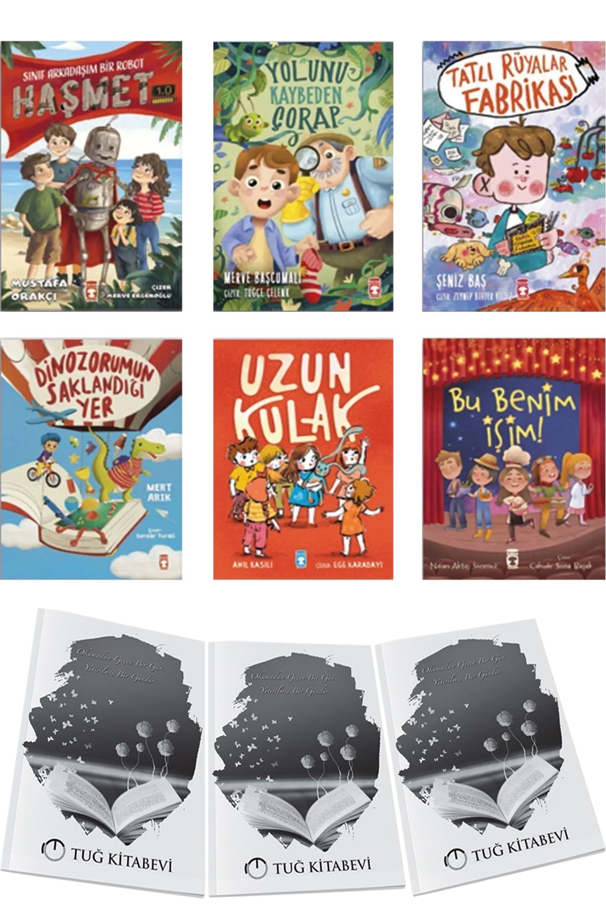 Timaş Çocuk Haşmet 1.0-Yolunu Kaybeden Çorap-Tatlı Rüyalar-Dinozorumun Saklandığı-Uzun Kulak-Bu Benim