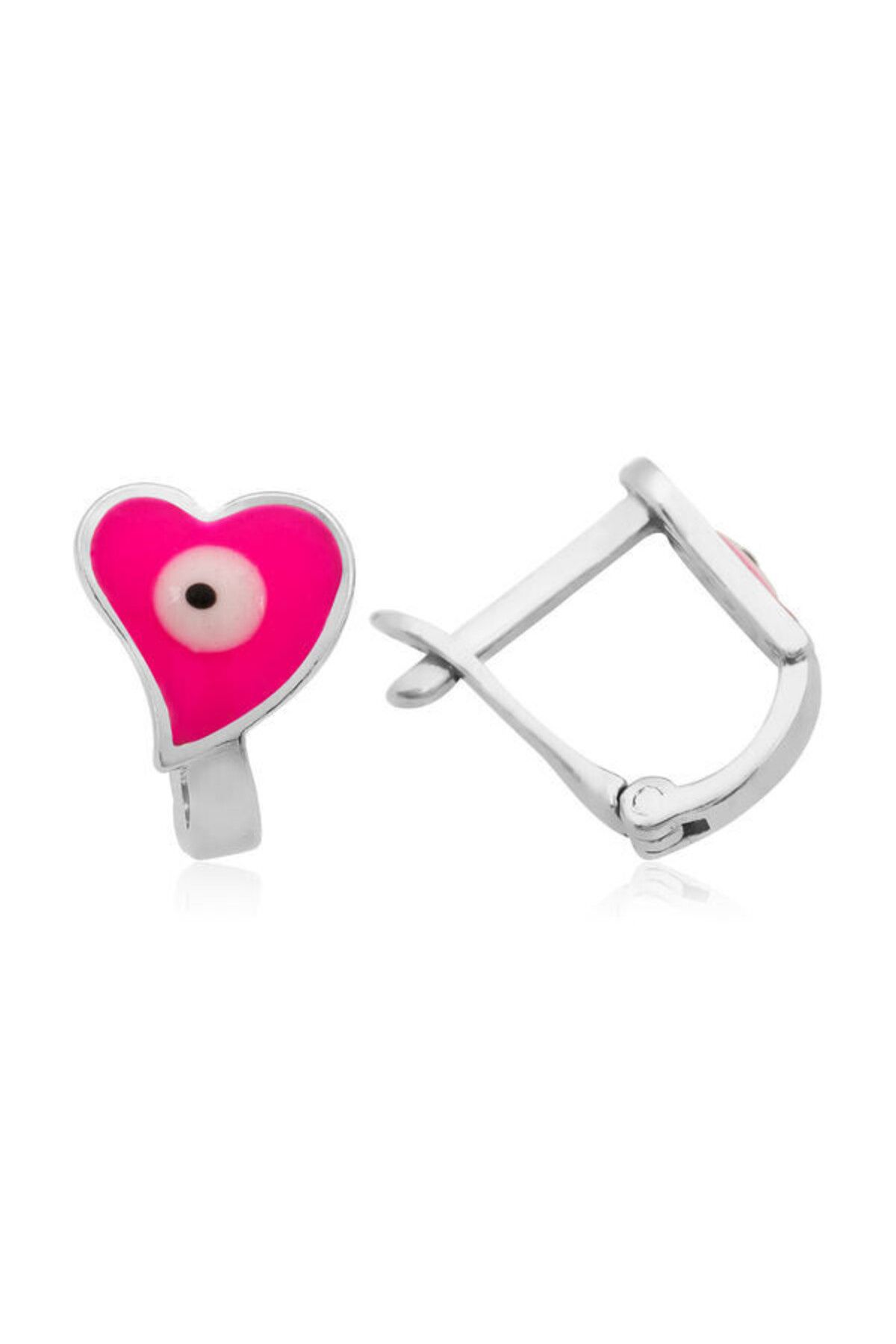 shop Çocuk Kalp 925 Ayar Gümüş Küpe